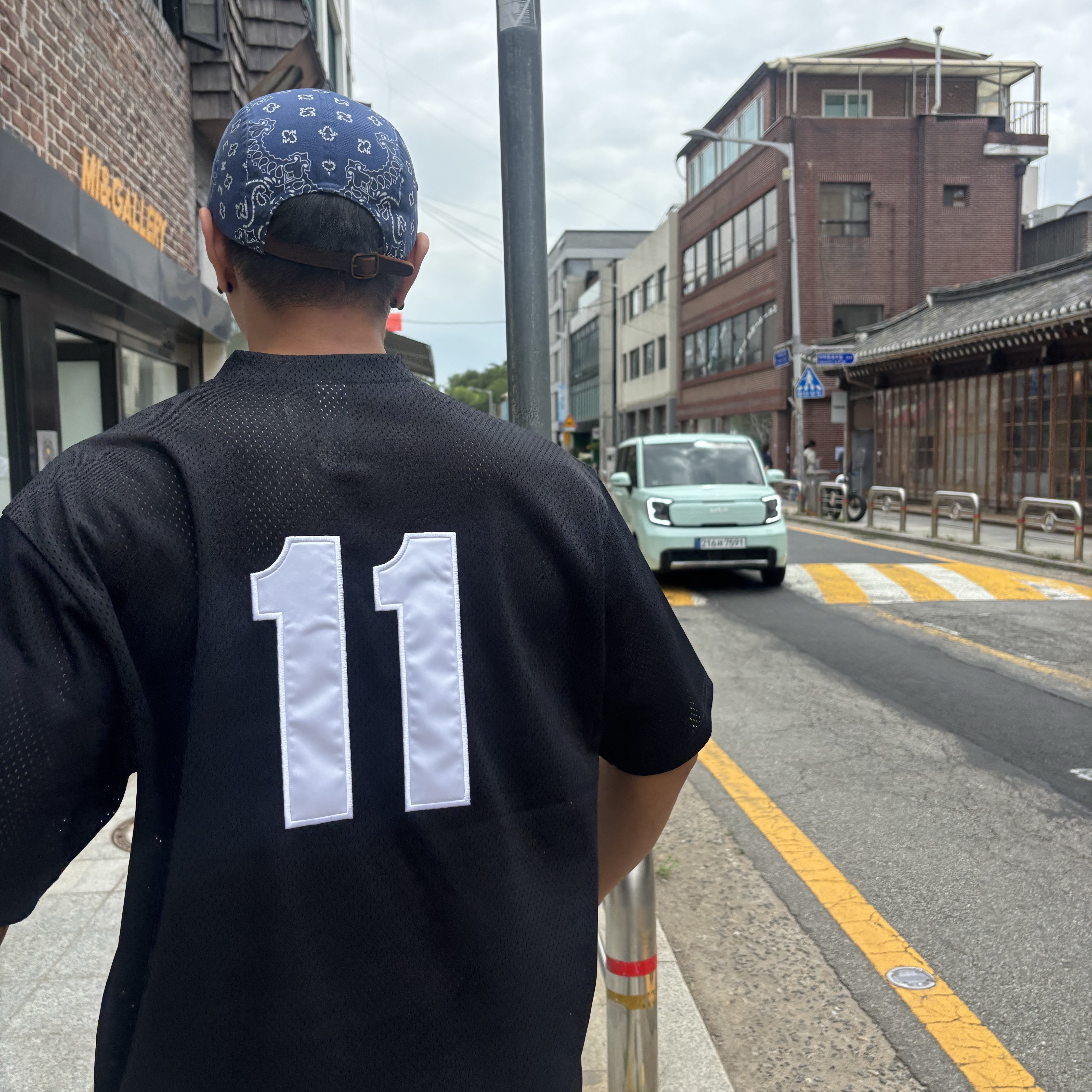 Supreme S Logo Baseball Henley Black - 25SS, Oofos OOriginal Black 착용 스타일 - 2