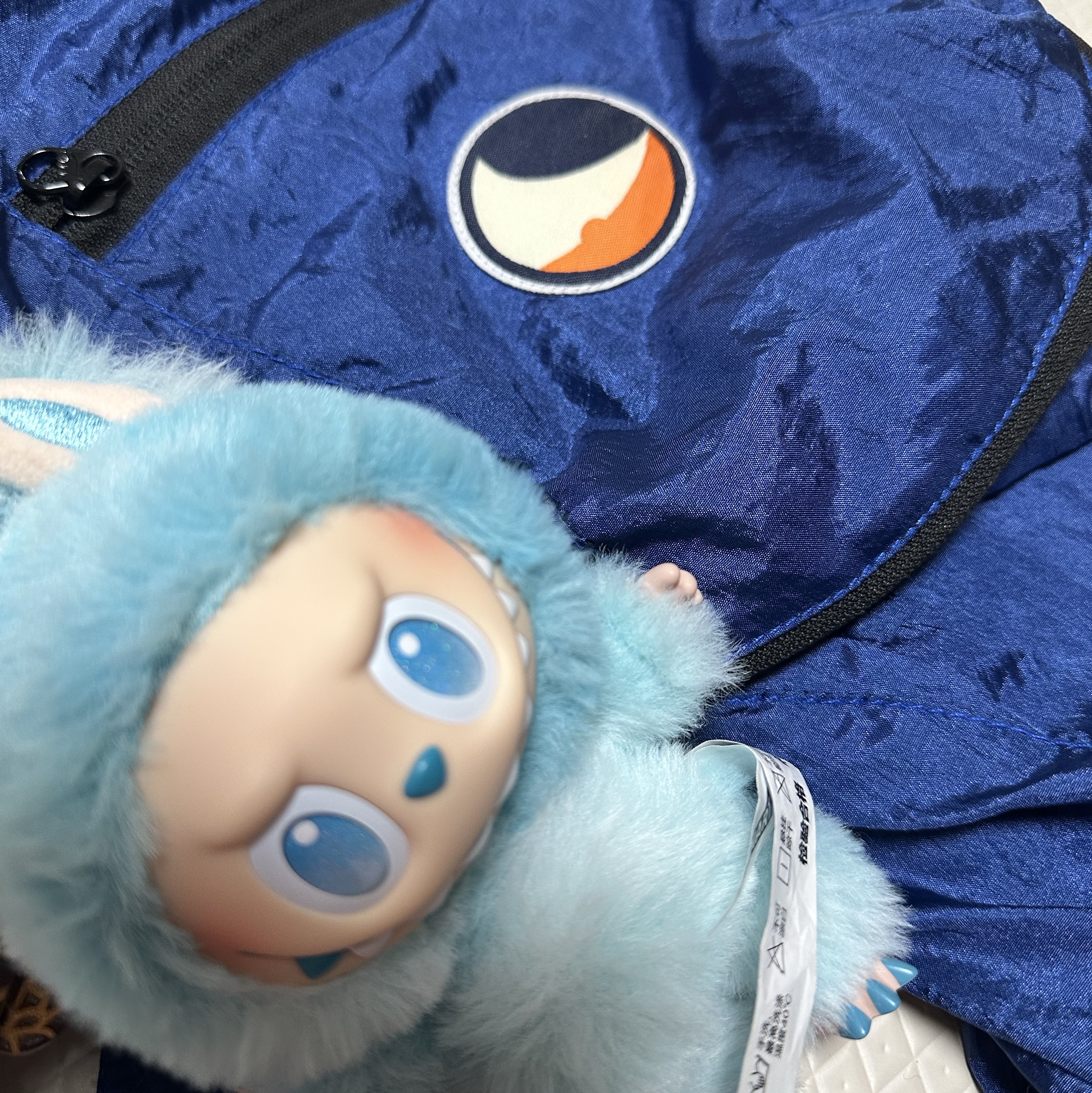 Pop Mart Labubu The Monsters Highlight Series Hope Keyring (Opened Case), Ticket To The Moon Mini Backpack 15L Royal Blue 착용 스타일