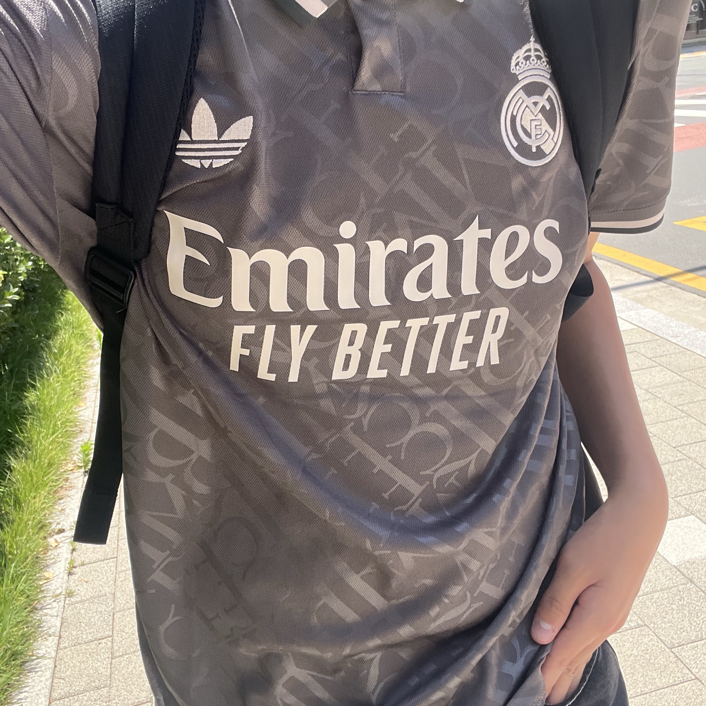 Adidas Real Madrid 2024/25 3rd Jersey Charcoal - KR Sizing (Non Marking Ver.) 착용 스타일 - 3