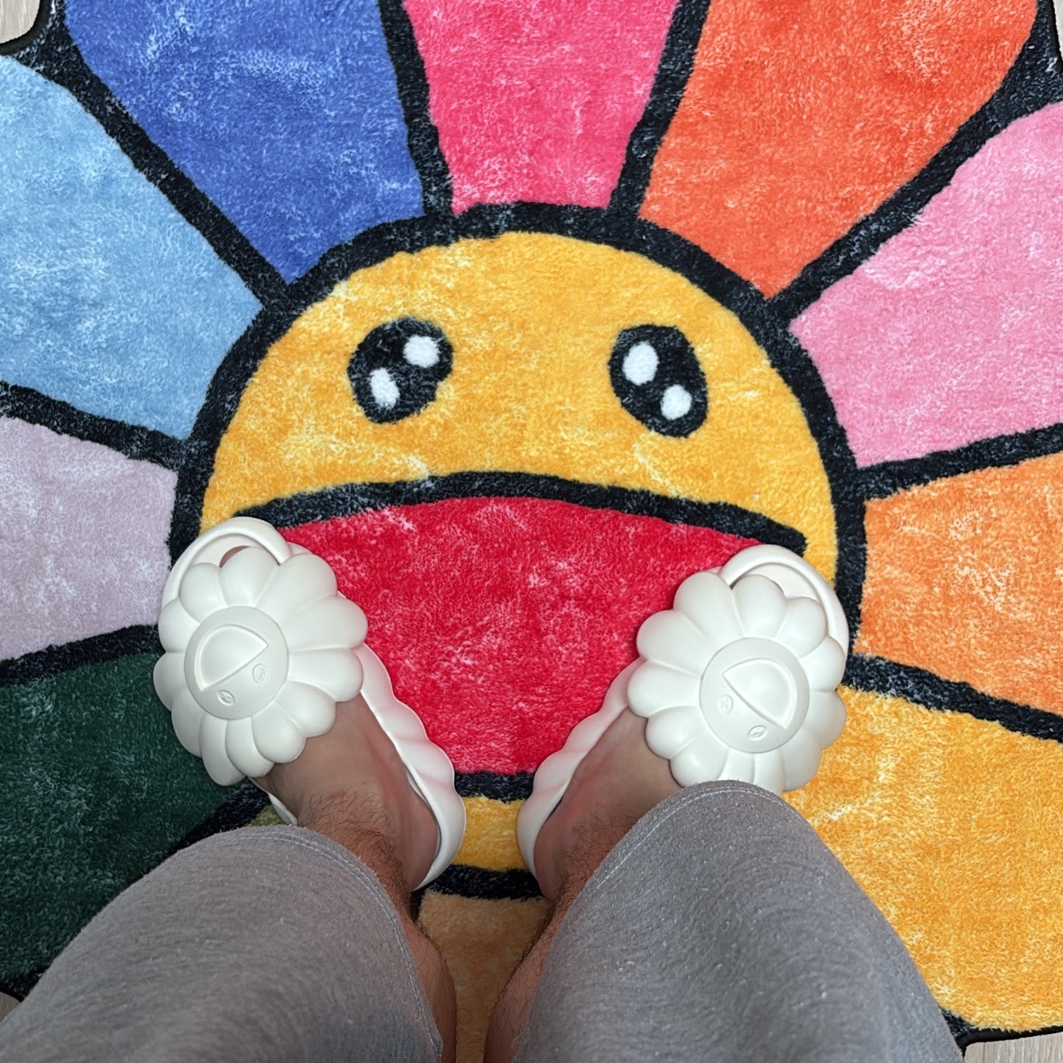 Ohana Hatake Ohana Full-Bloom Slipper Star White 착용 스타일