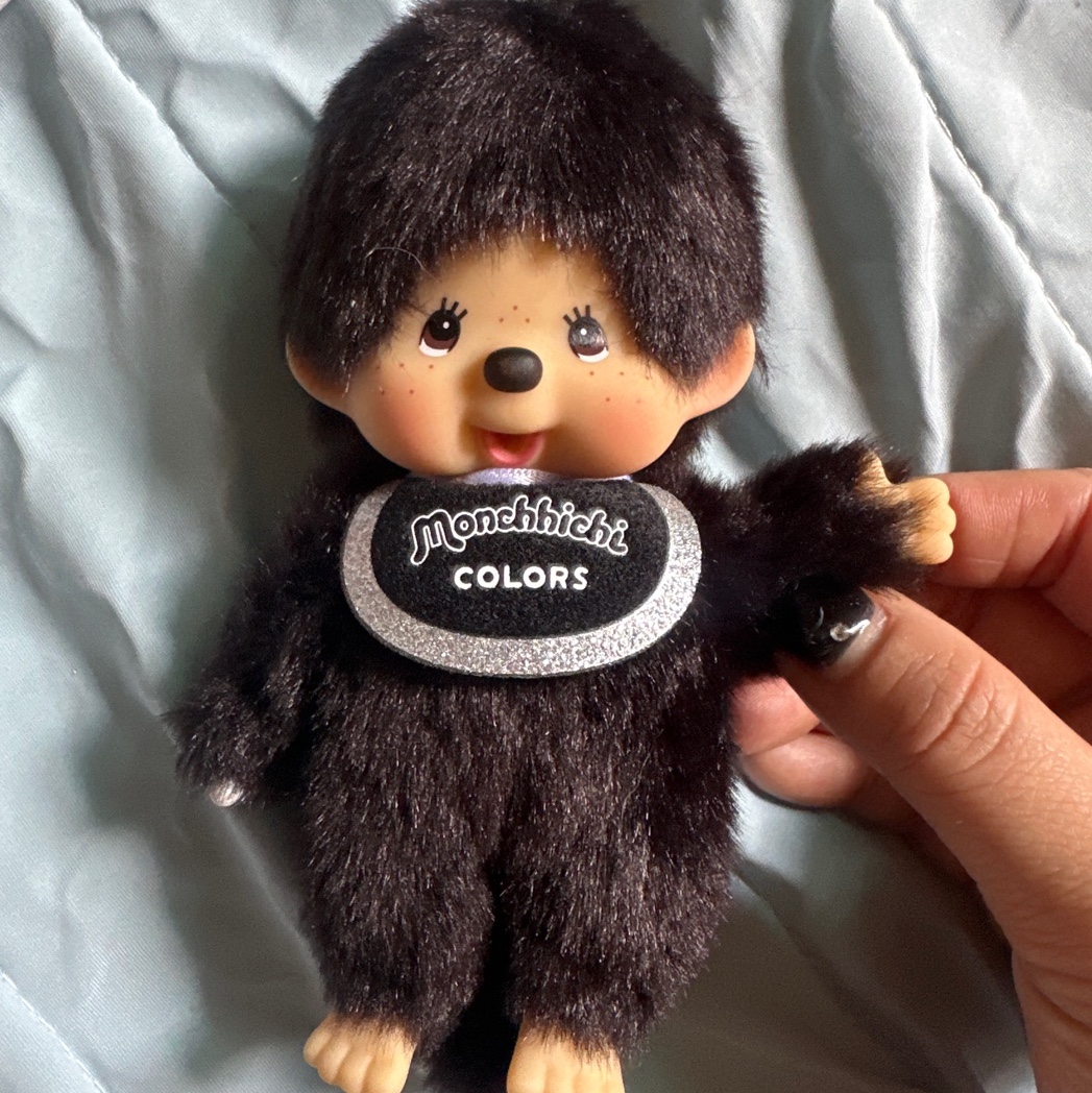 Monchhichi Colors Key Chain Black 착용 스타일