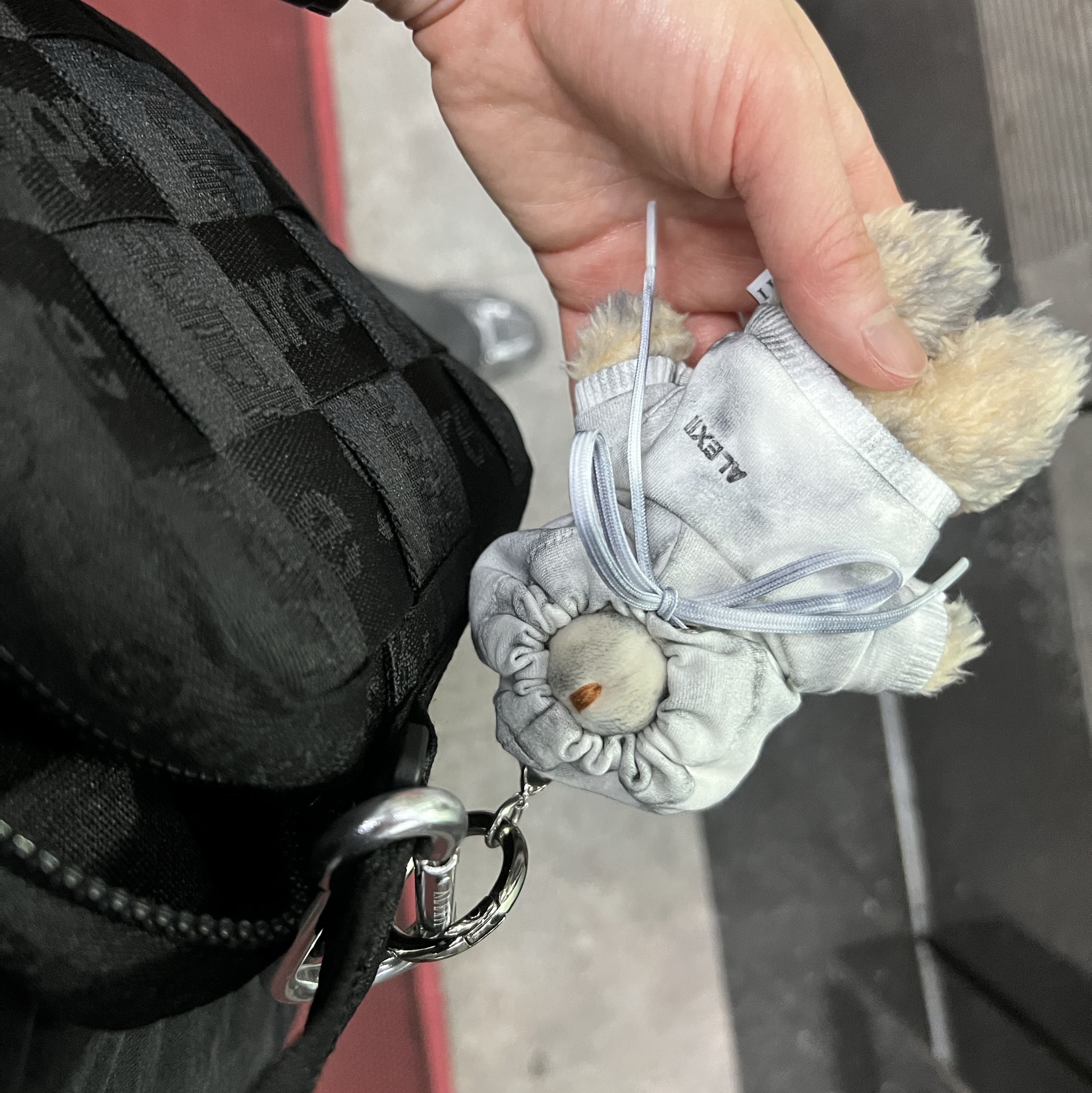 Alexii distressed grey hoodie bear, ALEXII Blind Bear 착용 스타일 - 3