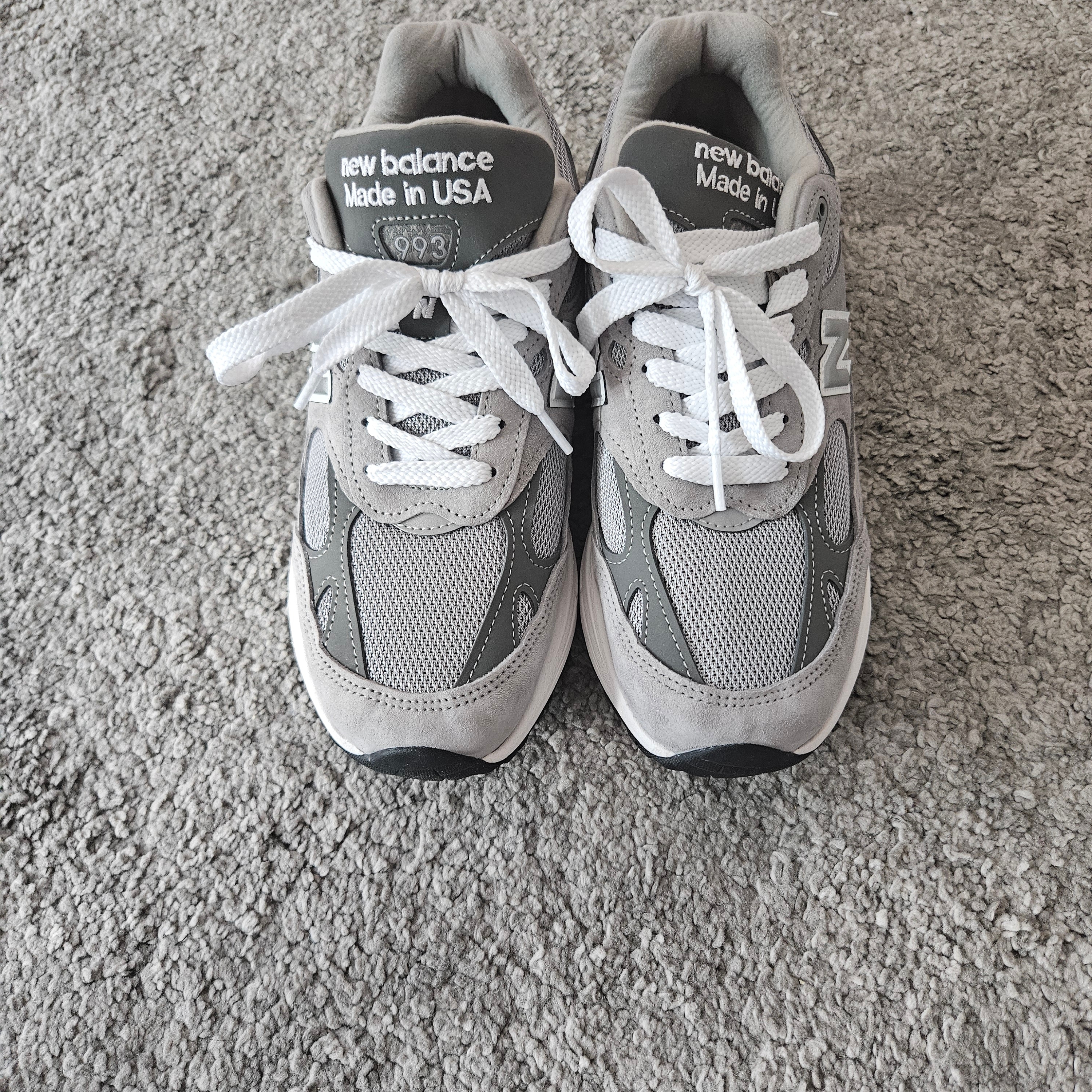 New Balance 993 Made in USA Grey - D Standard 착용 스타일 - 2