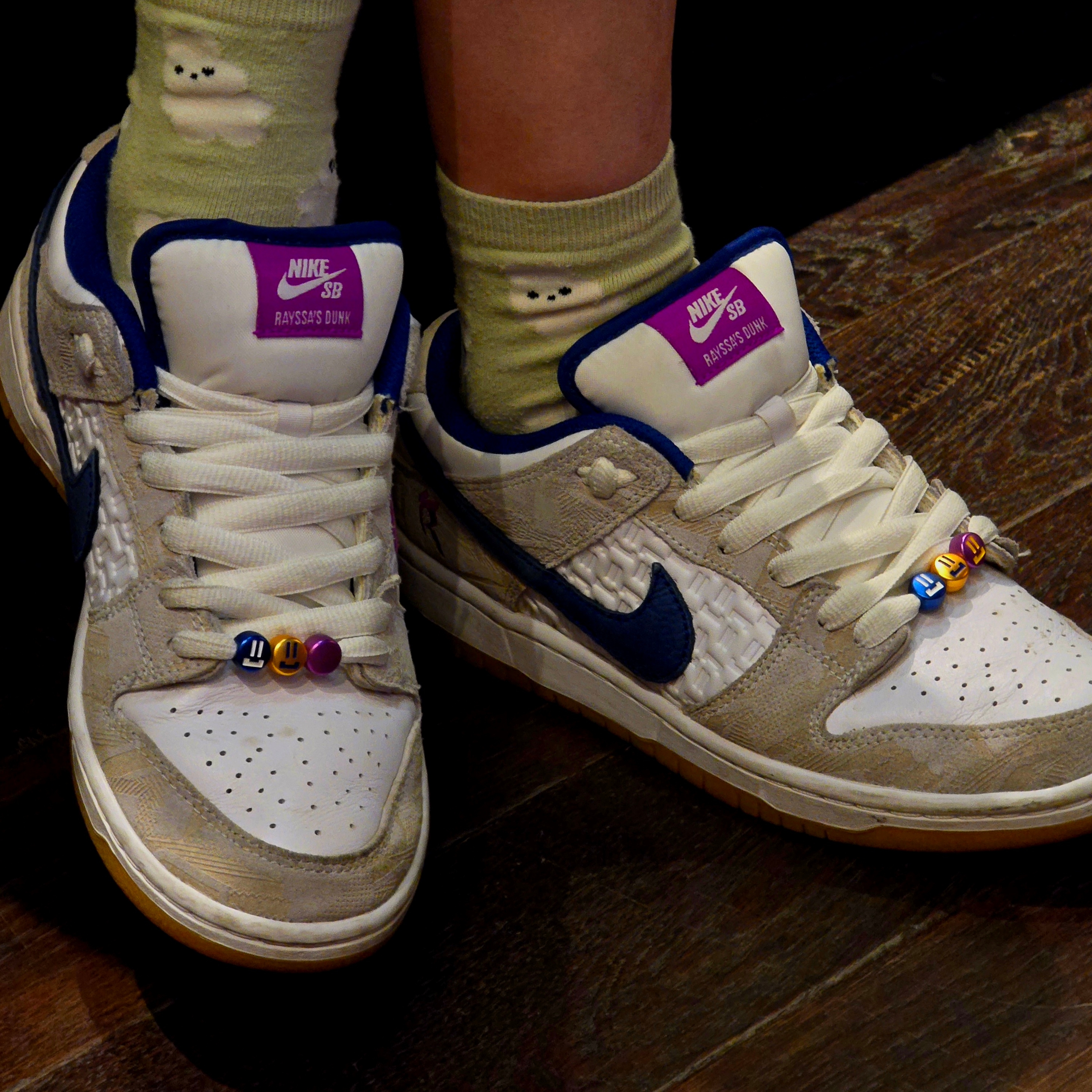 Nike x Rayssa Leal SB Dunk Low PRM Pure Platinum Vivid Purple 착용 스타일