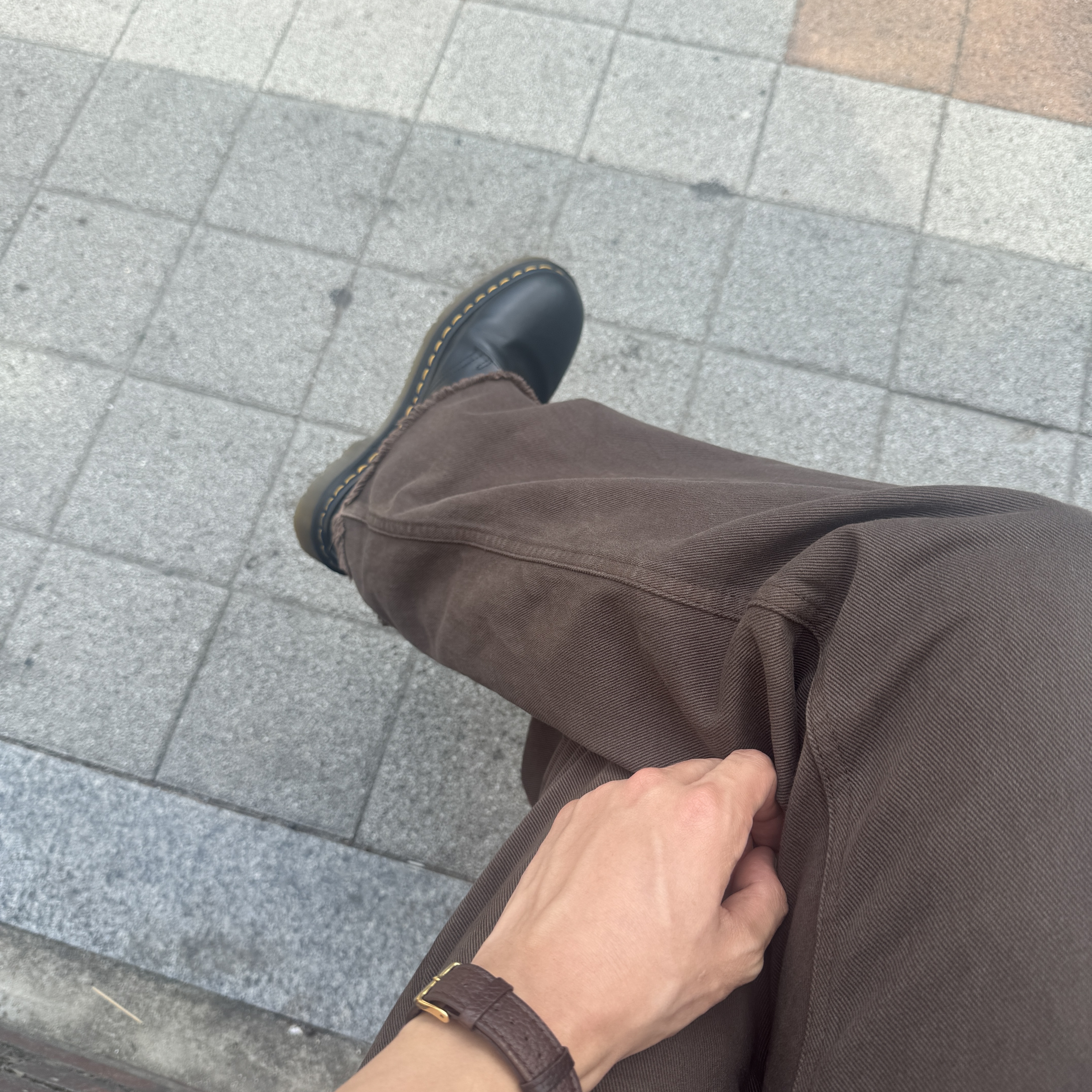 Dr. Martens 1461 Smooth Black 착용 스타일 - 2