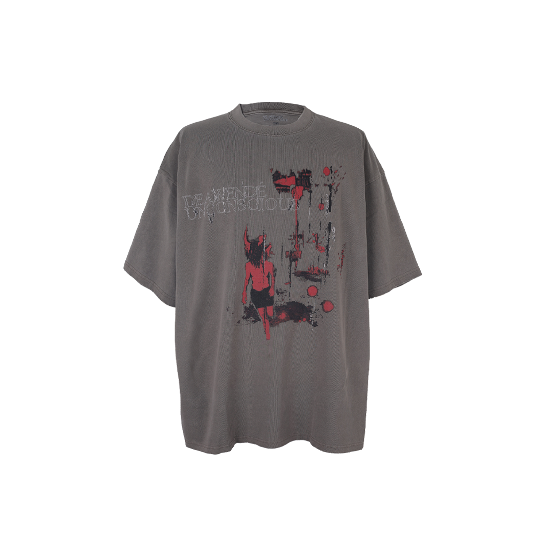 어웬드 레드 베일 티셔츠 차콜(Awende Red Veil T-shirt Charcoal)