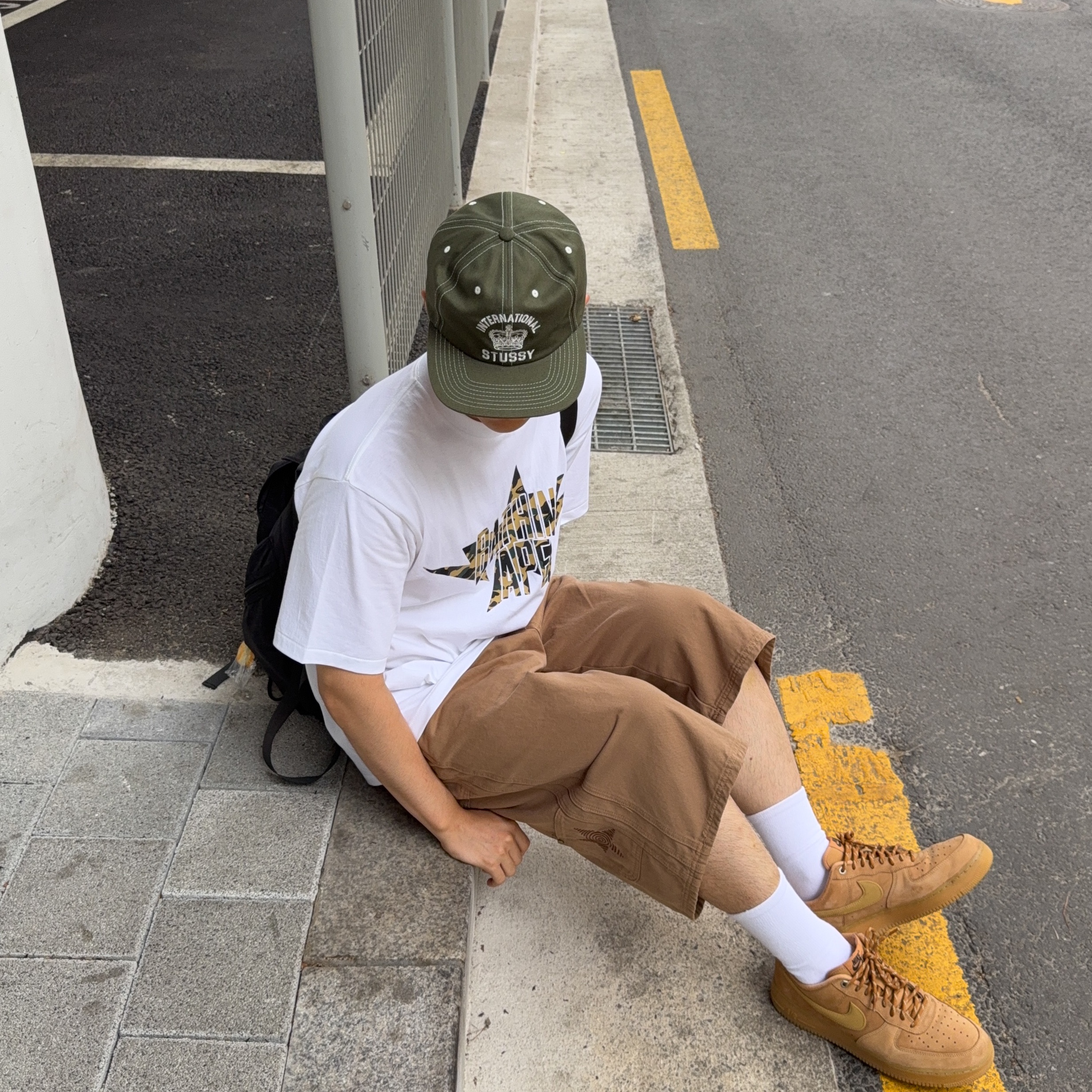 Nike Air Force 1 '07 WB Flax 착용 스타일 - 3