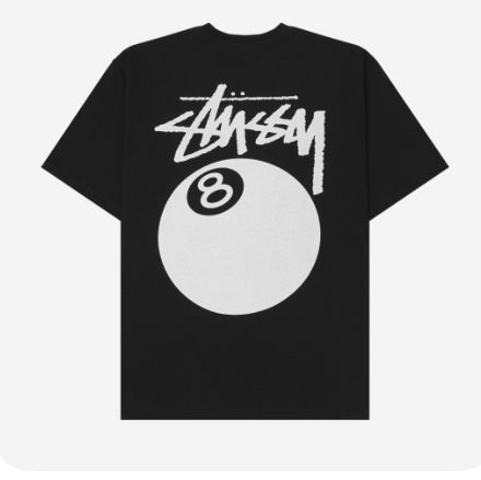 Stussy 8 Ball T-Shirt Black 착용 스타일