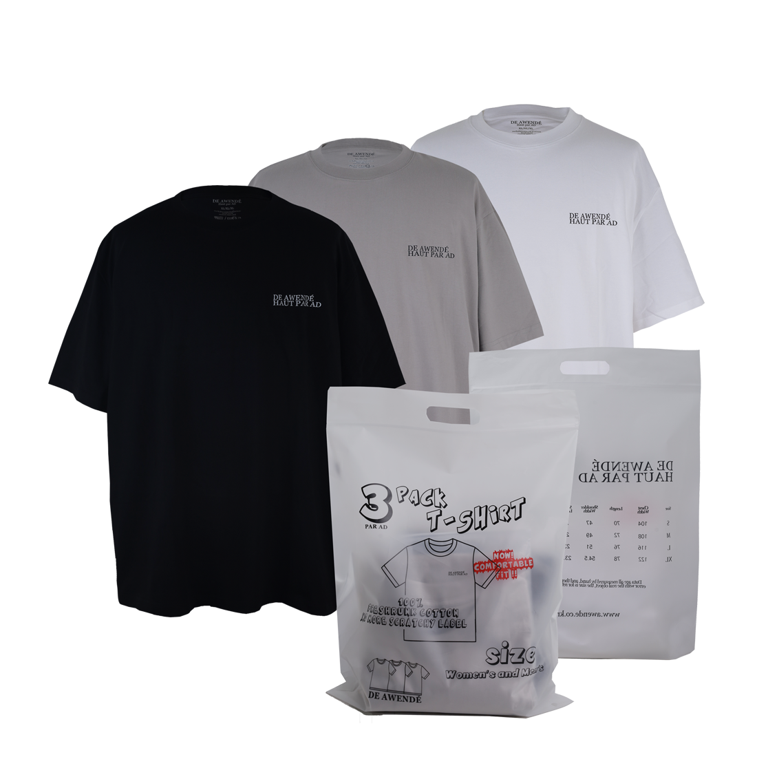 어웬드 3팩 티셔츠 세트(Awende 3pack T-Shirt Set)