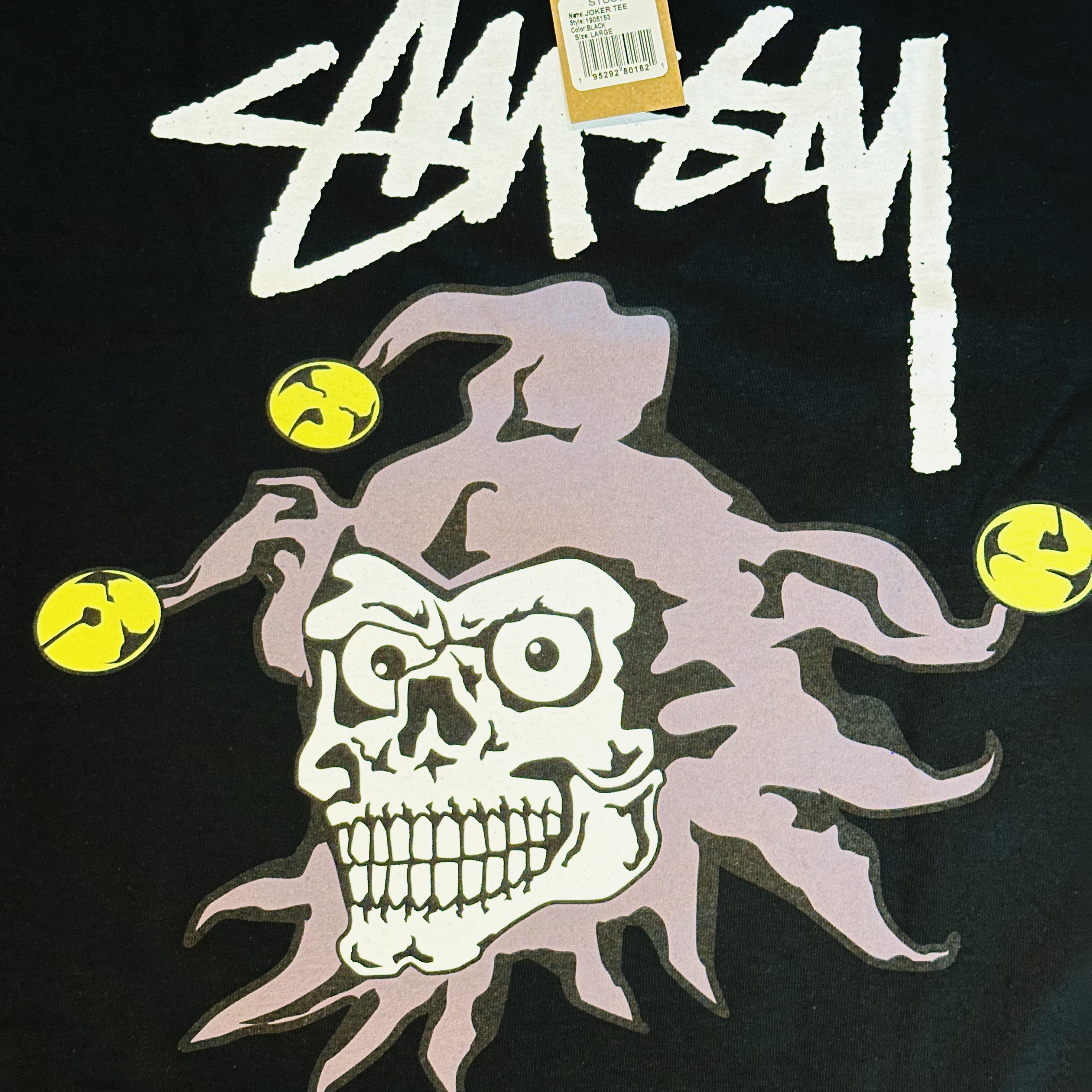 Stussy Joker T-Shirt White, Stussy Joker T-Shirt Black 착용 스타일 - 5