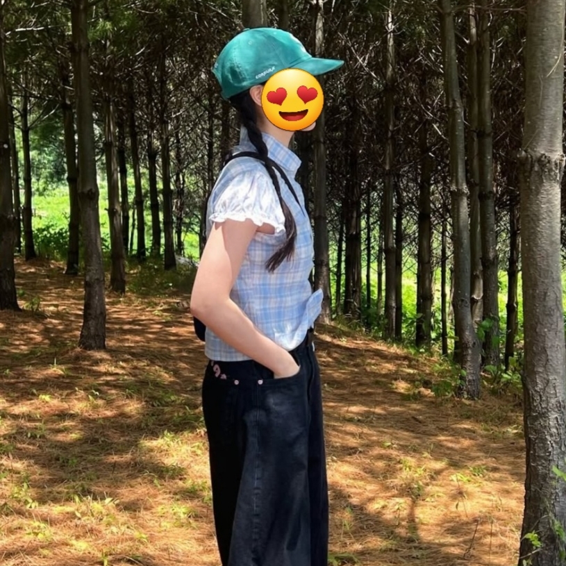 Supreme Cordura Denim S Logo 6-Panel Green - 25SS 착용 스타일 - 4