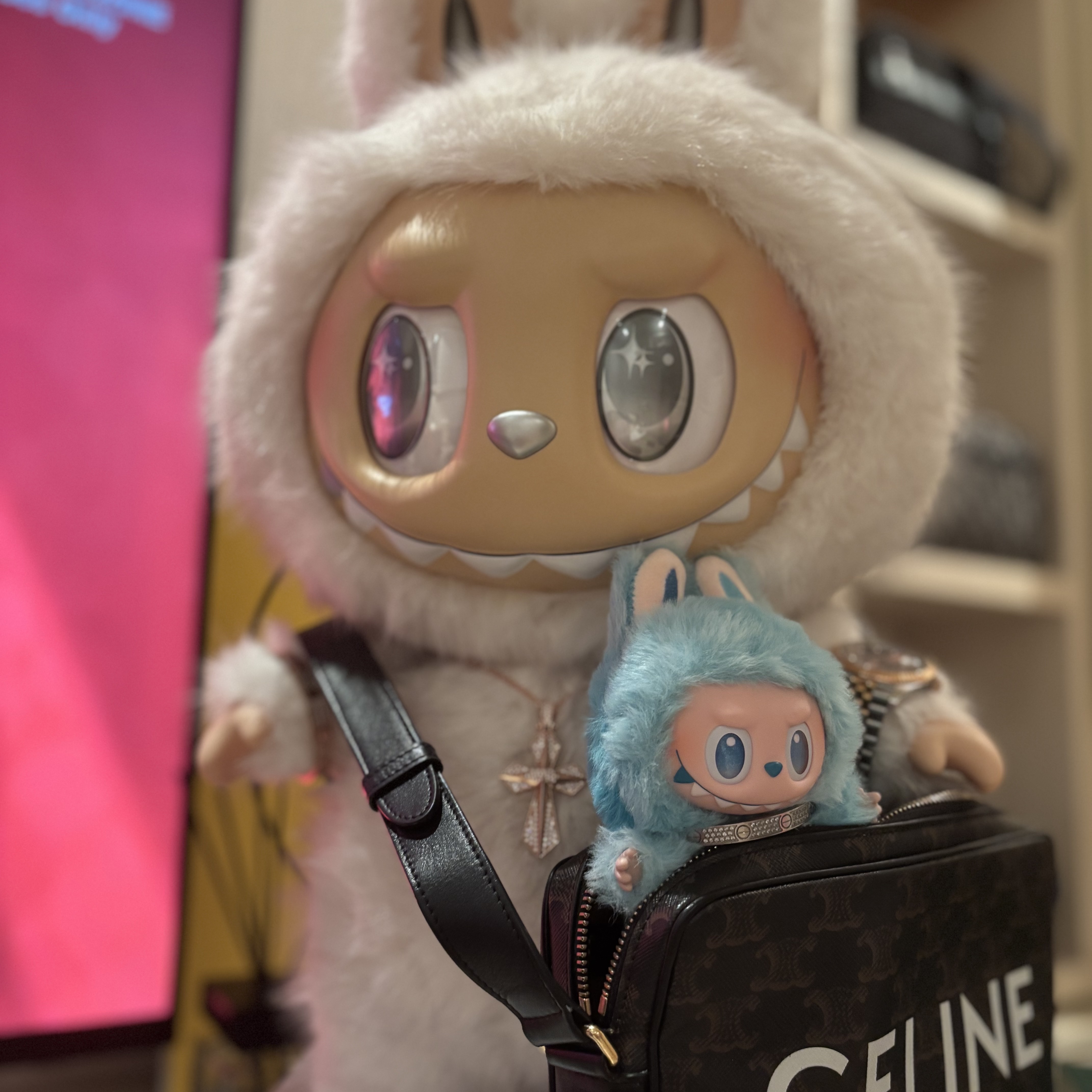 Pop Mart The Monsters Zimomo Angel In Clouds Vinyl Face Doll 착용 스타일