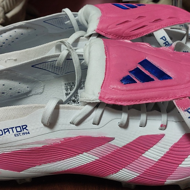Adidas Predator Elite Foldover Tongue FG Cleats Cloud White Silver Metallic 착용 스타일