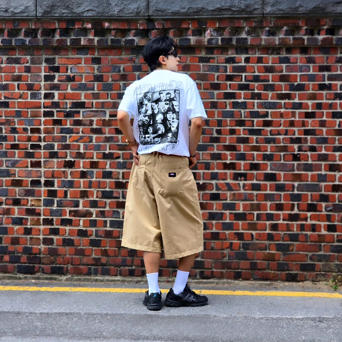 Stussy x Goldie Metalheadz 30 T-Shirt White, Asics Gel-Sonoma 15-50 Black Obsidian Grey 착용 스타일 - 6