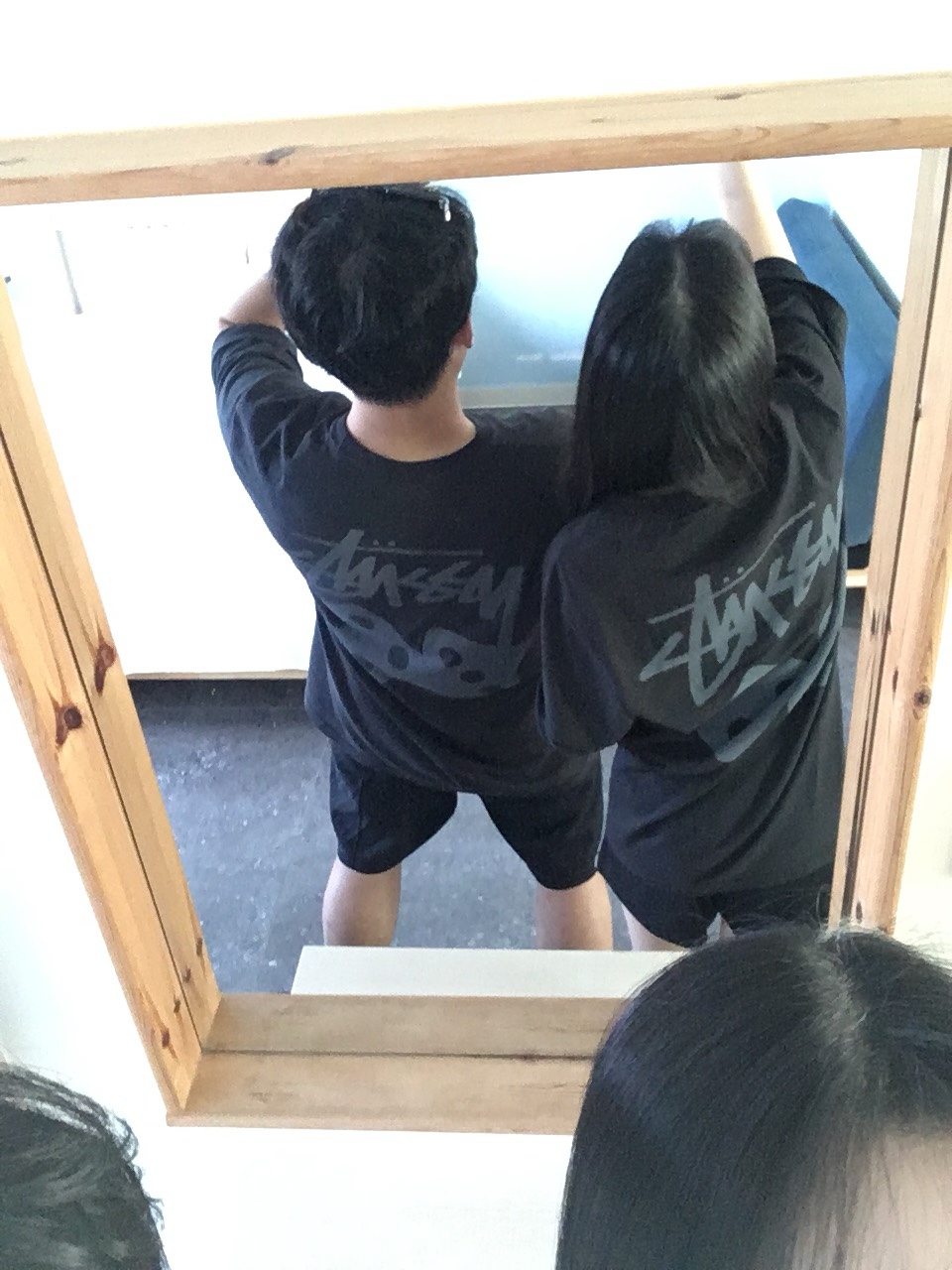 Stussy Pigment Dyed Dice T-Shirt Black 착용 스타일 - 2