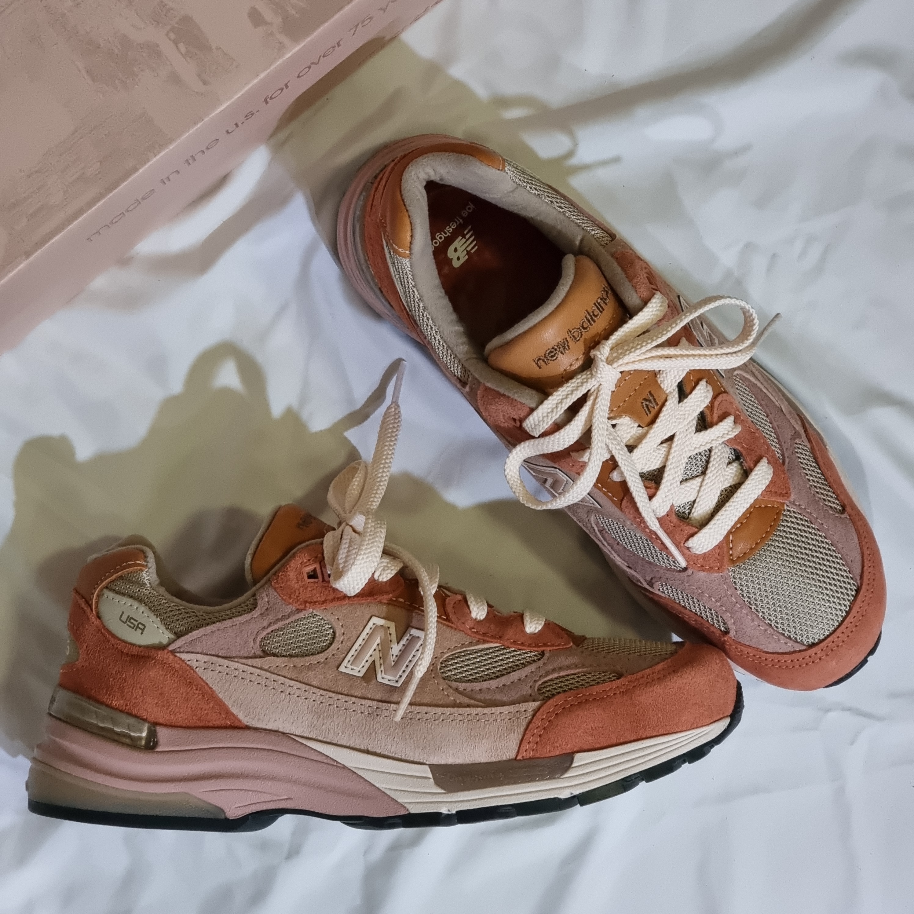 New Balance x Joe Freshgoods 992 Made in USA Aged Well 착용 스타일 - 2