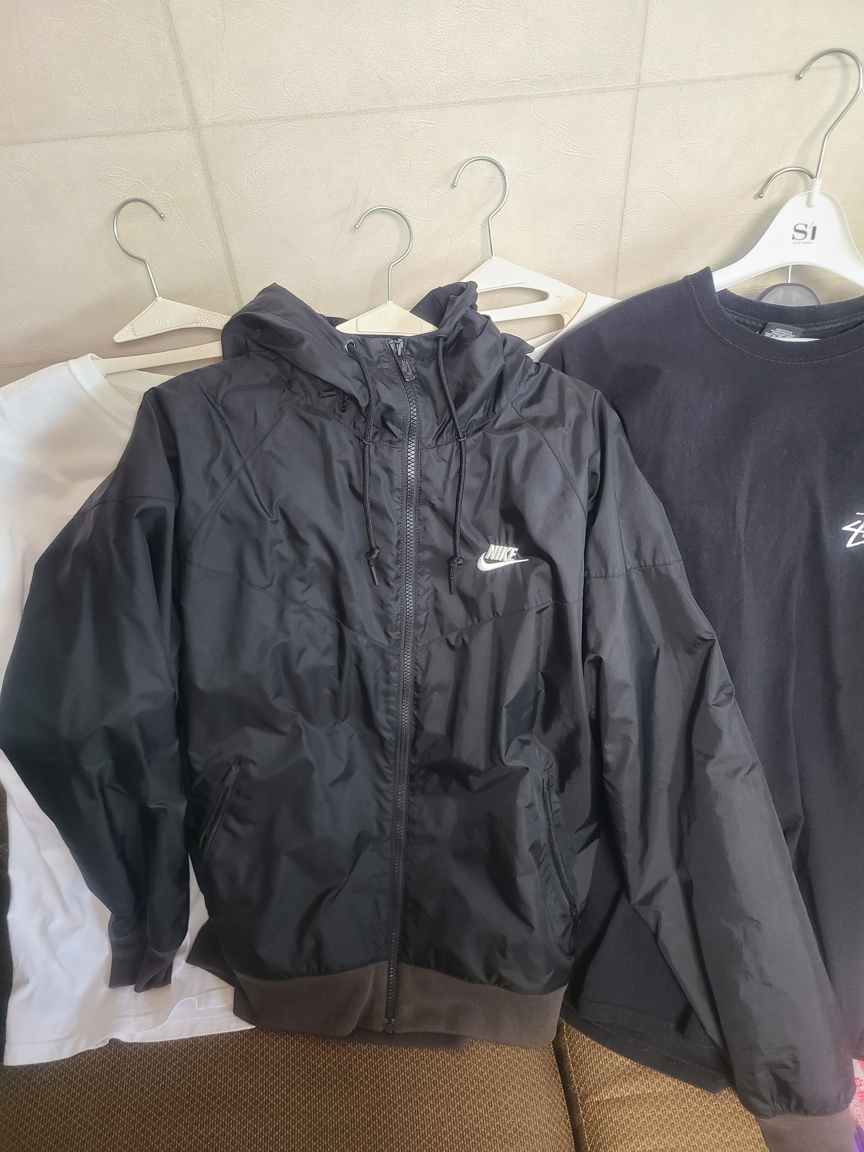 Nike NSW Windrunner Hoodie Jacket Black - Asia 착용 스타일
