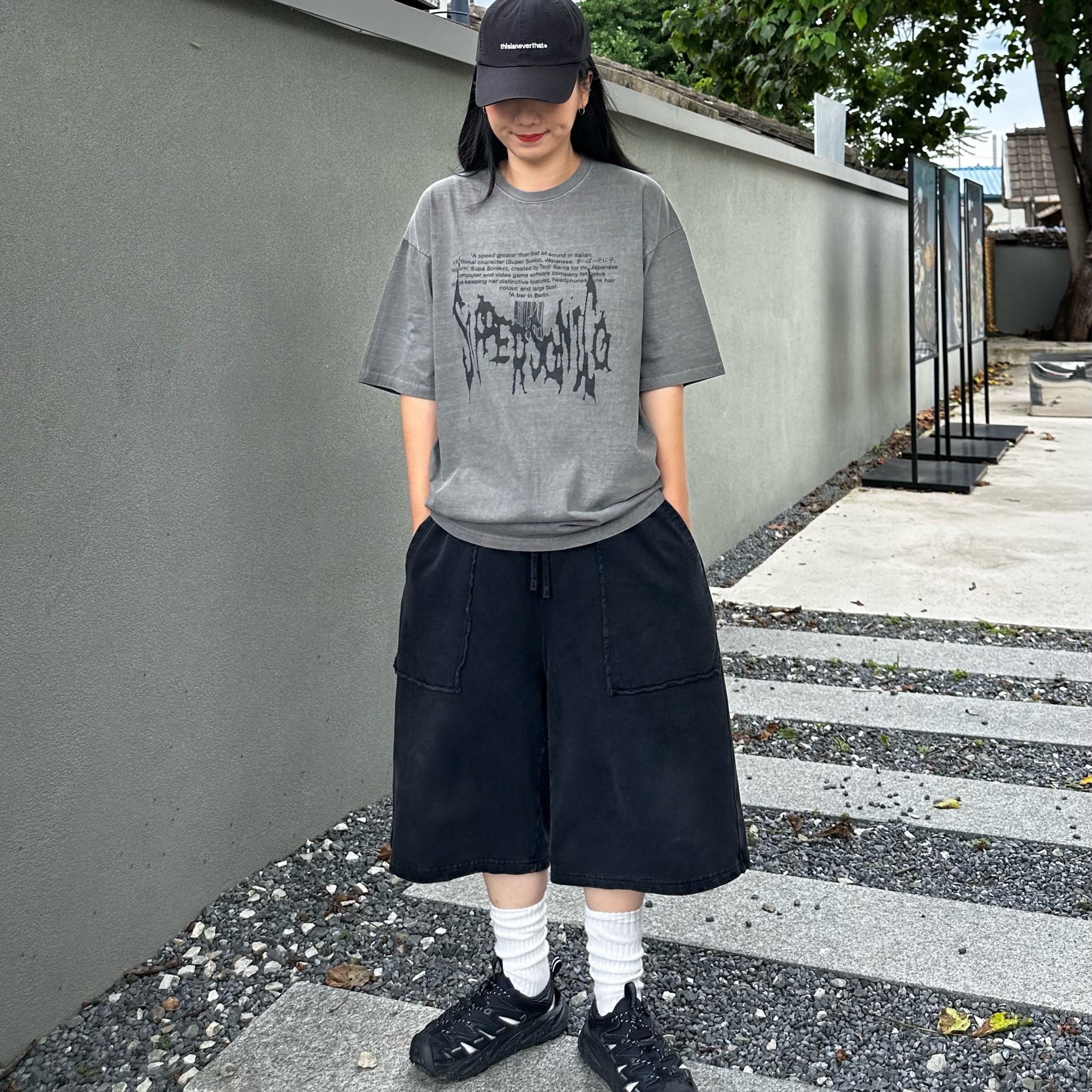 Hoka Hopara Black Castle Rock 착용 스타일 - 2