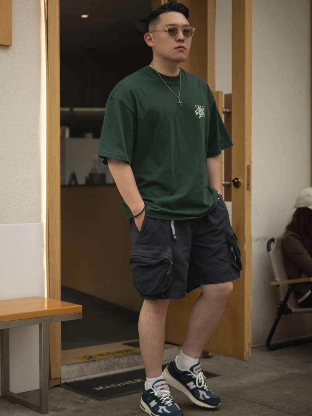 Nike ACG Snowgrass Cargo Shorts Black - Asia, New Balance 991v2 Made in UK Black 착용 스타일