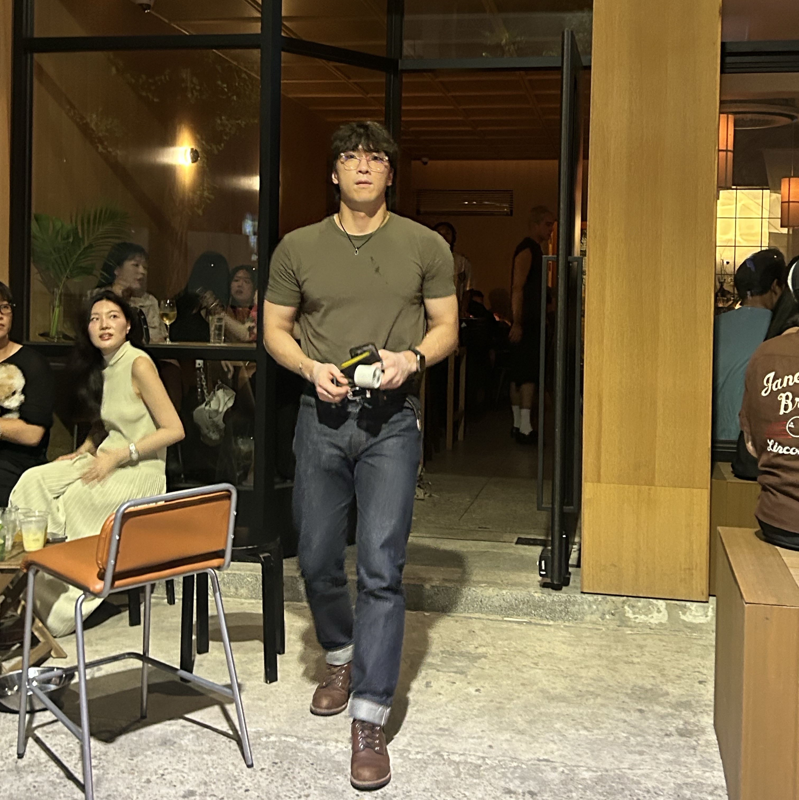 Our Legacy Belt 2cm Leather Black, Red Wing Iron Ranger 8111 Amber Harness - D 착용 스타일 - 1