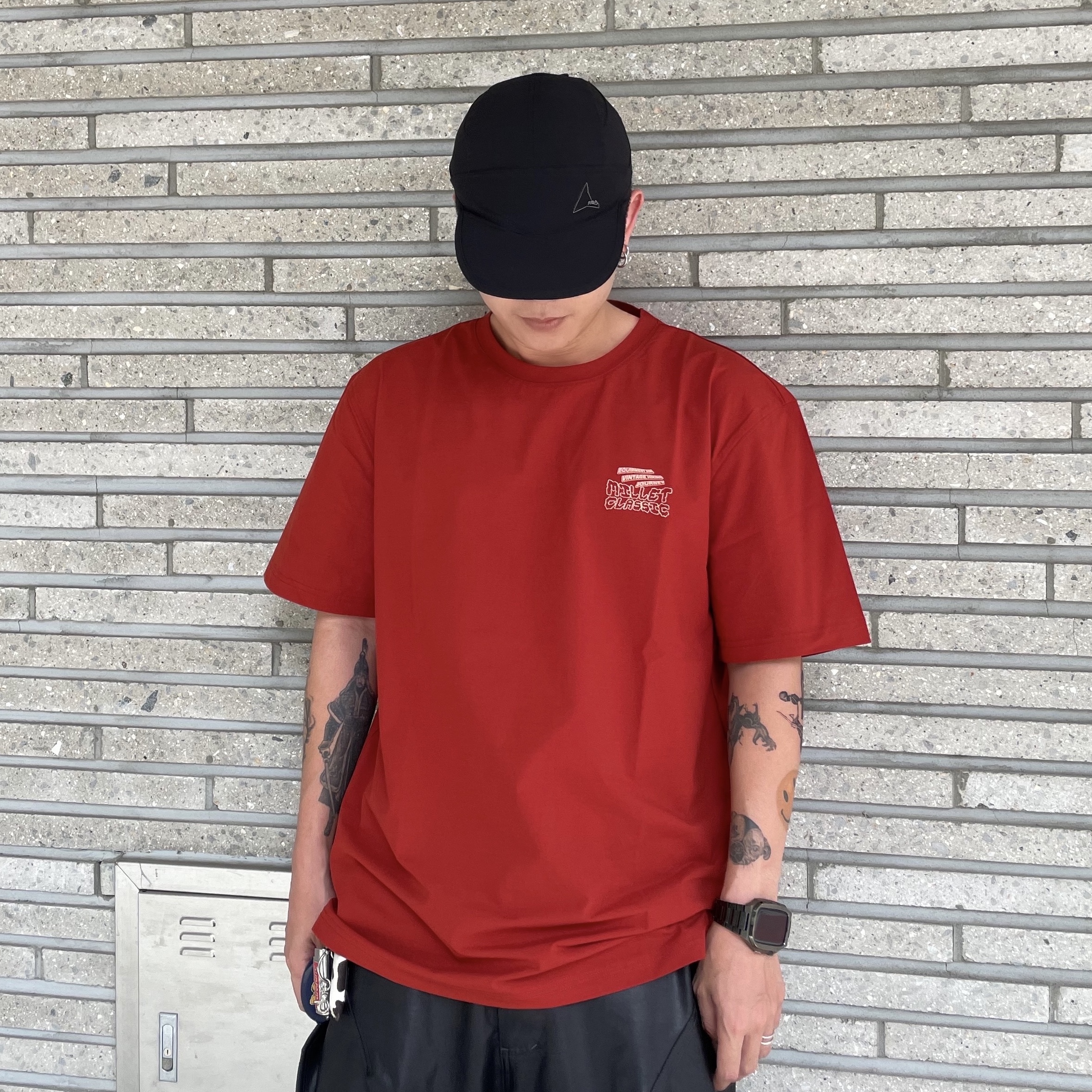 Roa Hiking Cap Black 착용 스타일 - 2