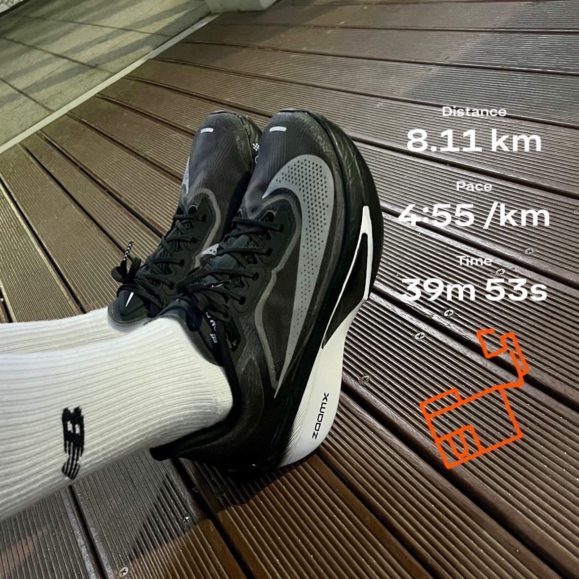 Nike Zoom Fly 6 Black Light Smoke Grey 착용 스타일 - 1