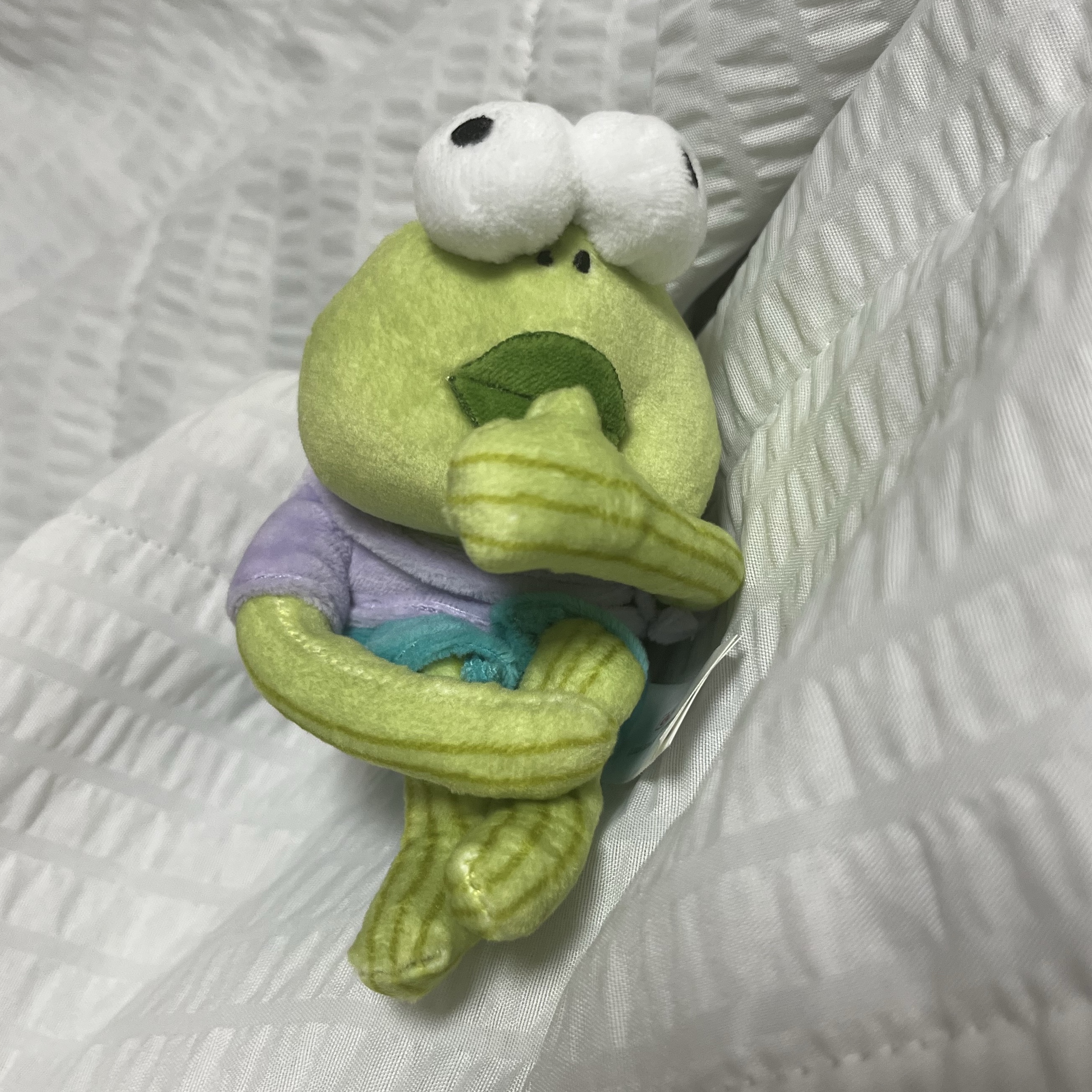 Pop Mart Bikini Bottom Buddies Whimsical Plush Dopey Fish (Opened Case) 착용 스타일