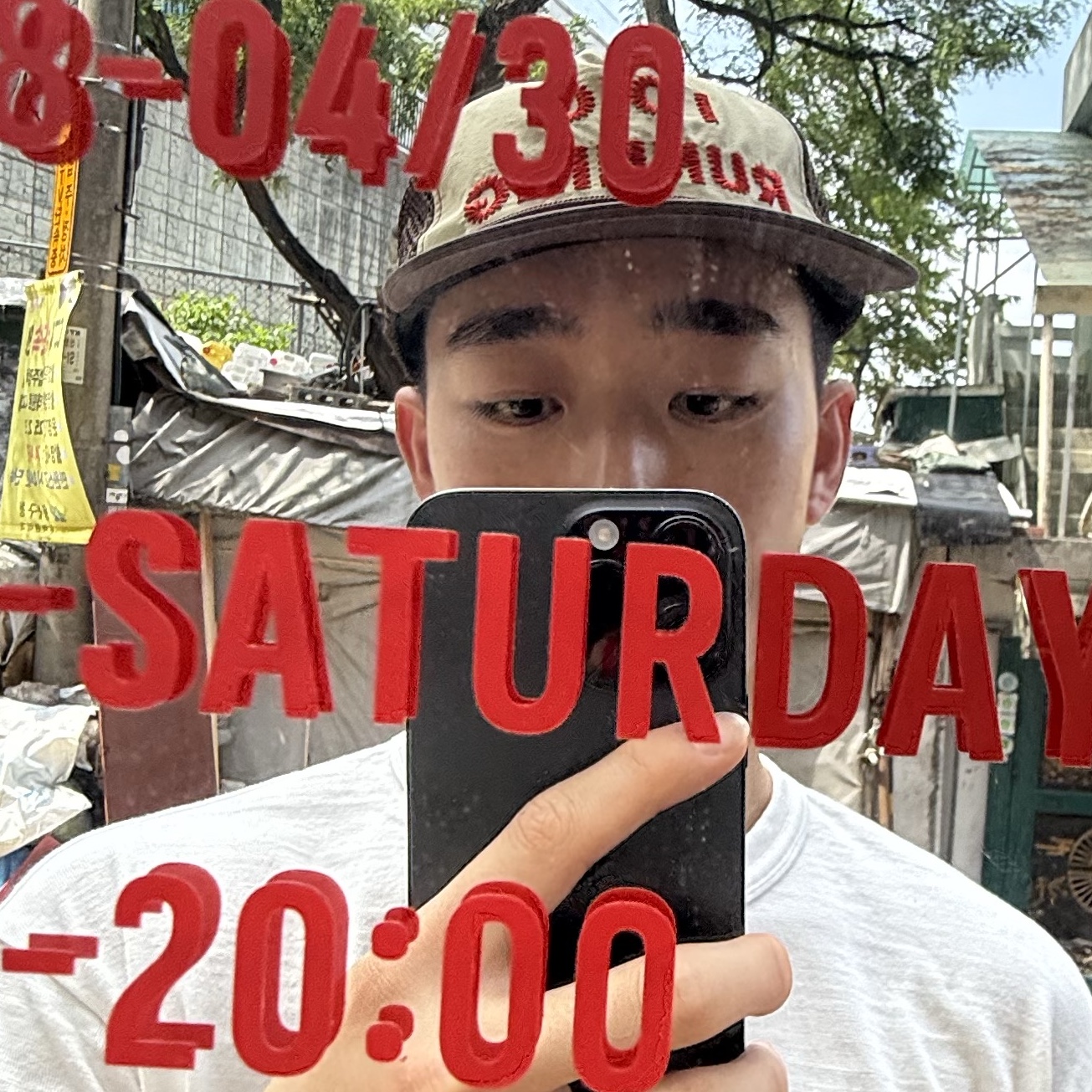 Alex Zono I Dig Running Trucker Hat OG Brown, Human Made Animal Graphic T-Shirt Tiger White - Shinsaibashi Parco Store Exclusive 착용 스타일 - 1