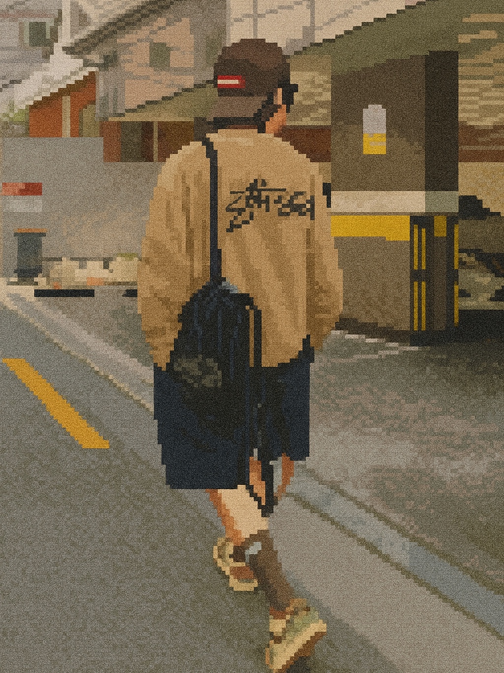 Jordan 1 x Zion Williamson Retro Low OG Flax and Oil Green, Supreme Mesh Small Backpack Black - 23SS 착용 스타일 - 4
