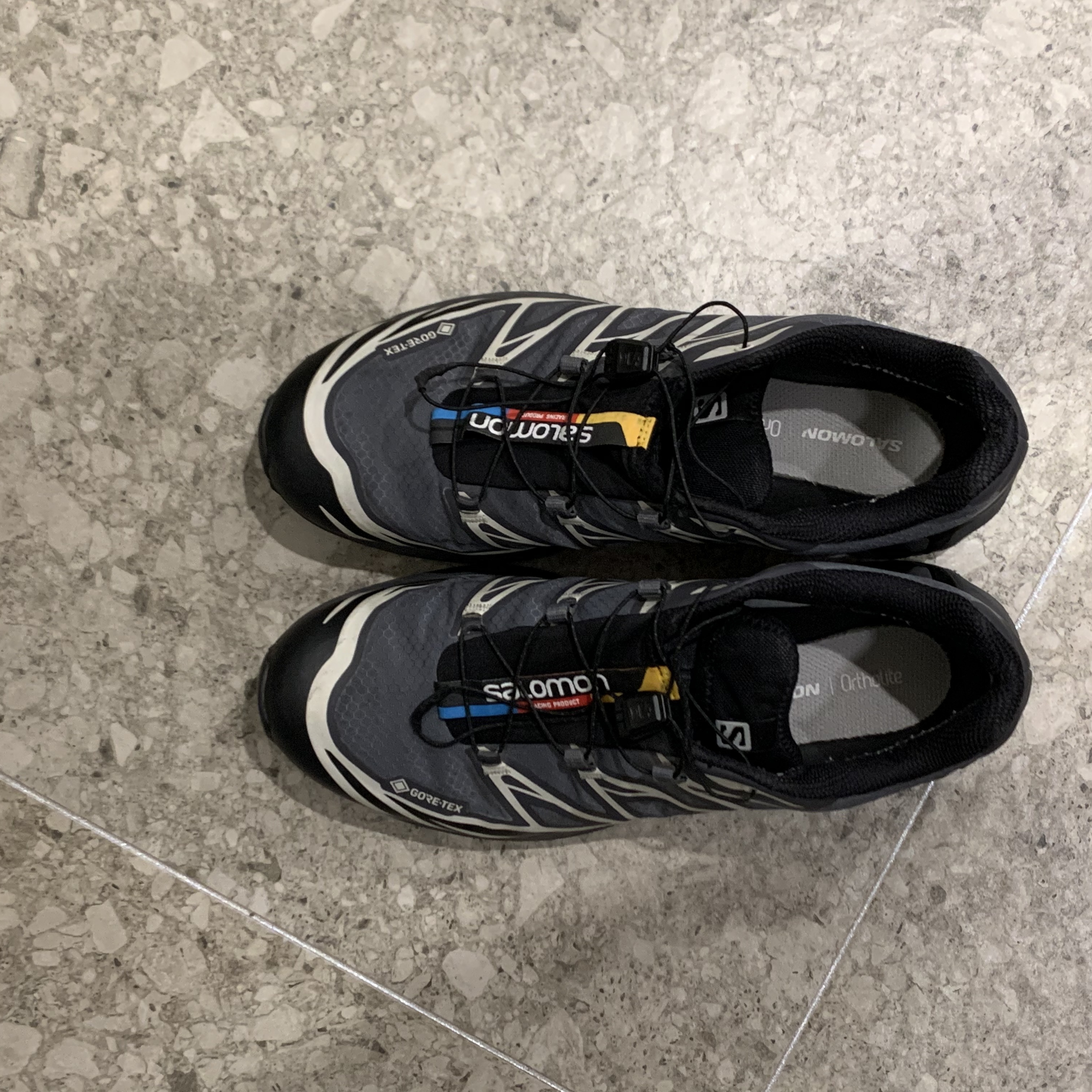 Salomon XT-6 Gore-Tex Black Ebony 착용 스타일