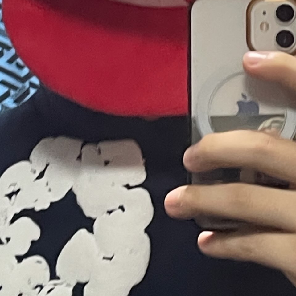 Denim Tears The Cotton Wreath Sweatshirt Navy, McDonald's x Mario Kart 8 Deluxe Mario Kart 착용 스타일 - 2