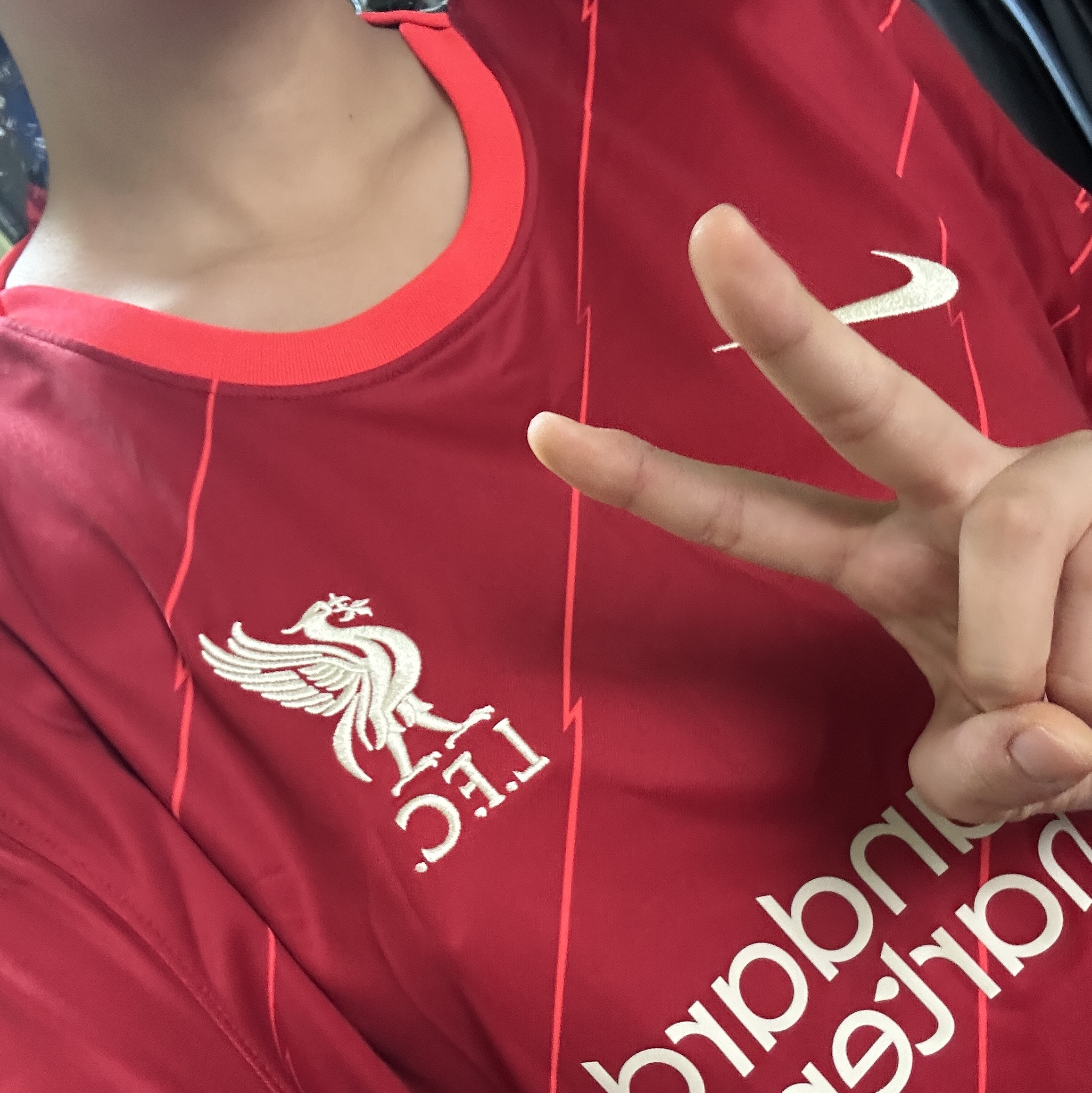 Nike Liverpool FC 2021/22 Dri-Fit Stadium Home Jersey Gym Red (Non Marking Ver.) 착용 스타일