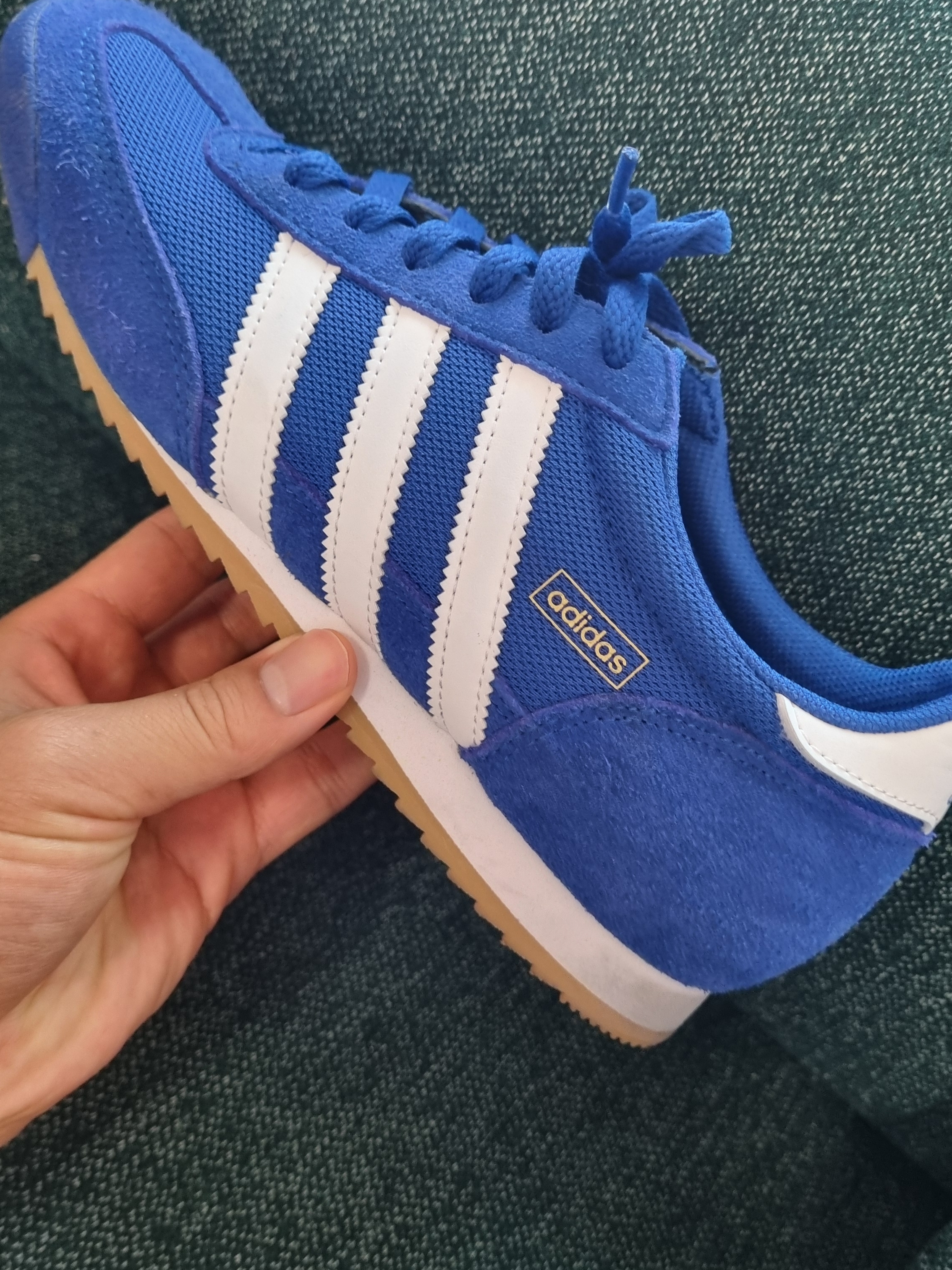 Adidas R71 Royal Blue Cloud White 착용 스타일