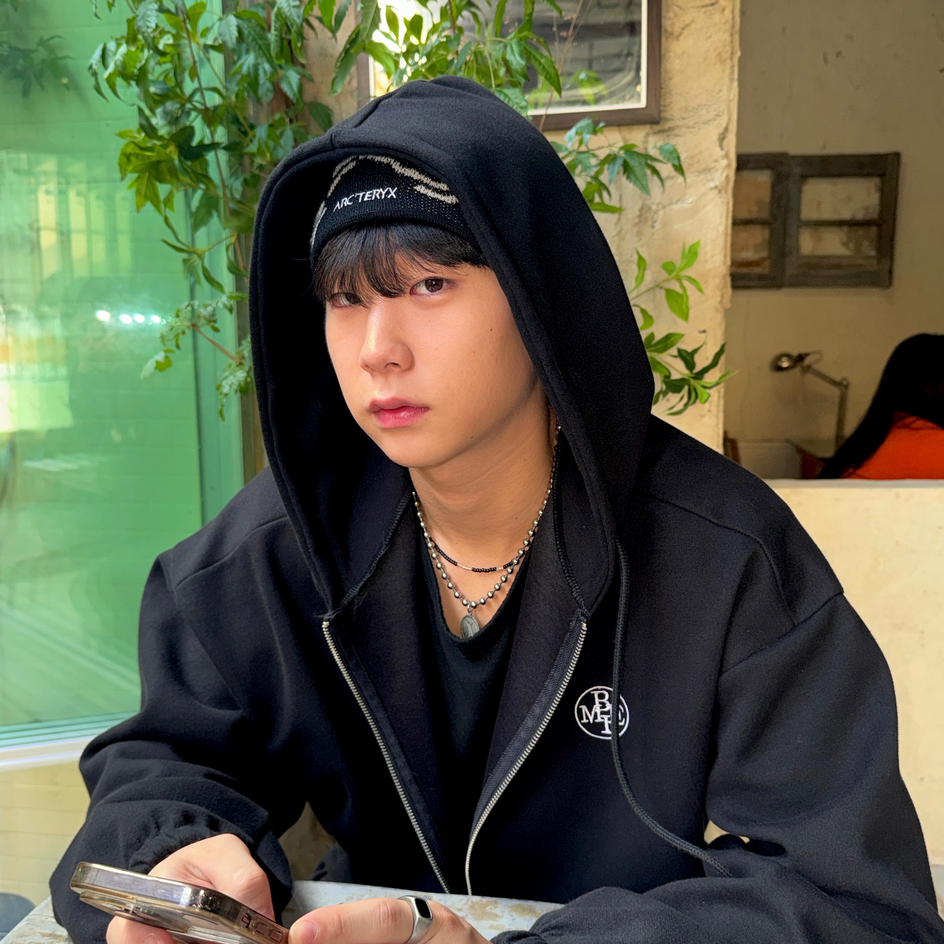 Arc'teryx Bird Head Toque Orca 착용 스타일 - 1