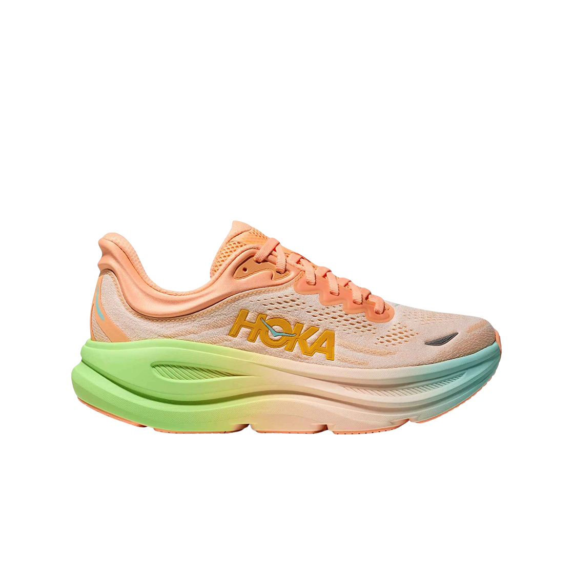 1162011-FSTP Hoka Bondi 9 Frost Pale Tangerine