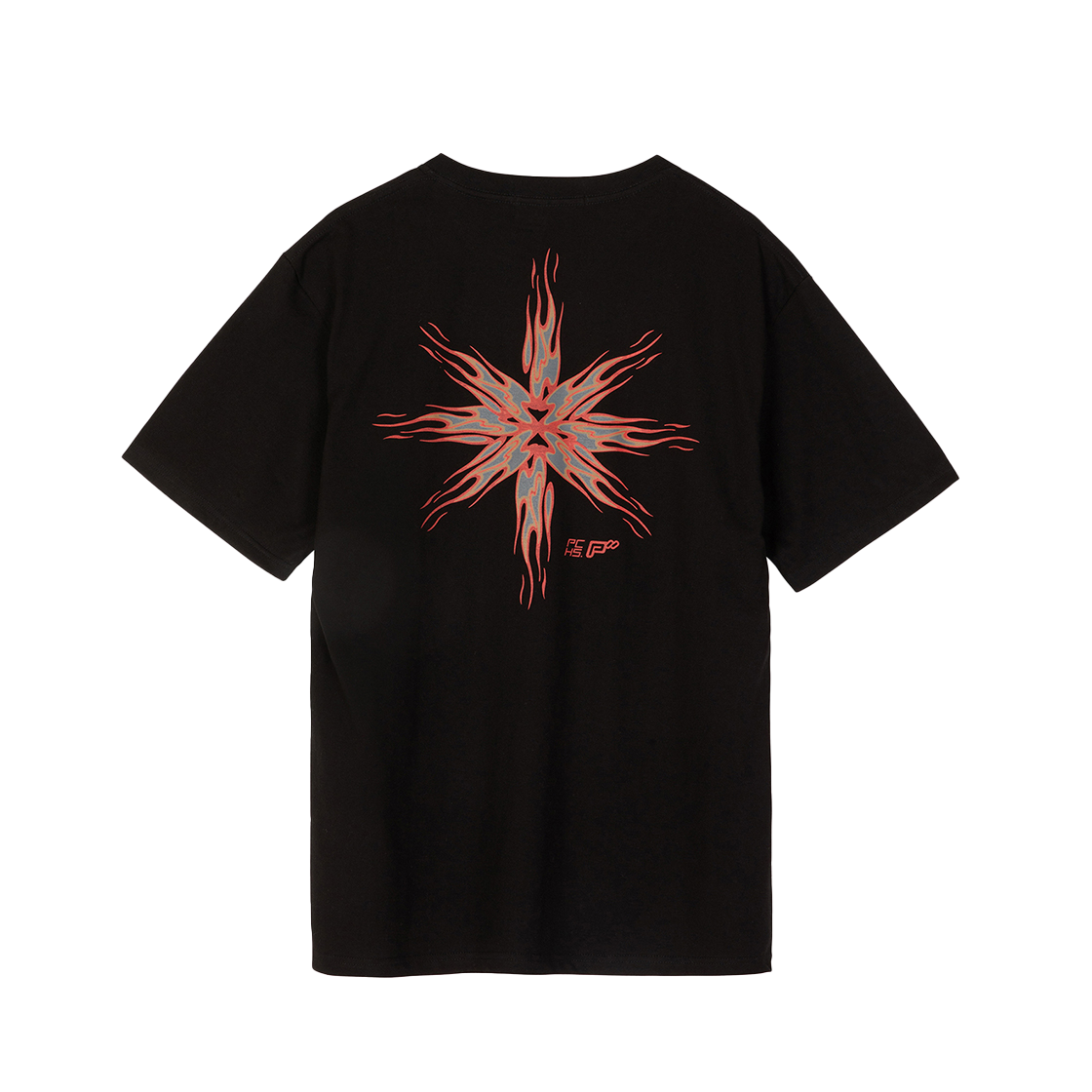 피치스 플레임 로고 숏슬리브 티 블랙(Peaches. Flame Logo S/S Tee Black)