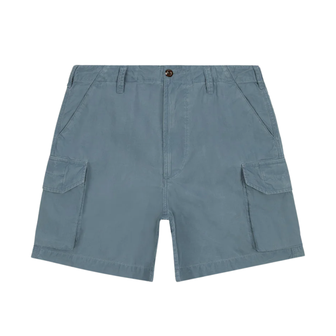 DR2A6F-25252-01-200 Drake’s x New Balance Waxed Cotton Hiking Shorts Blue