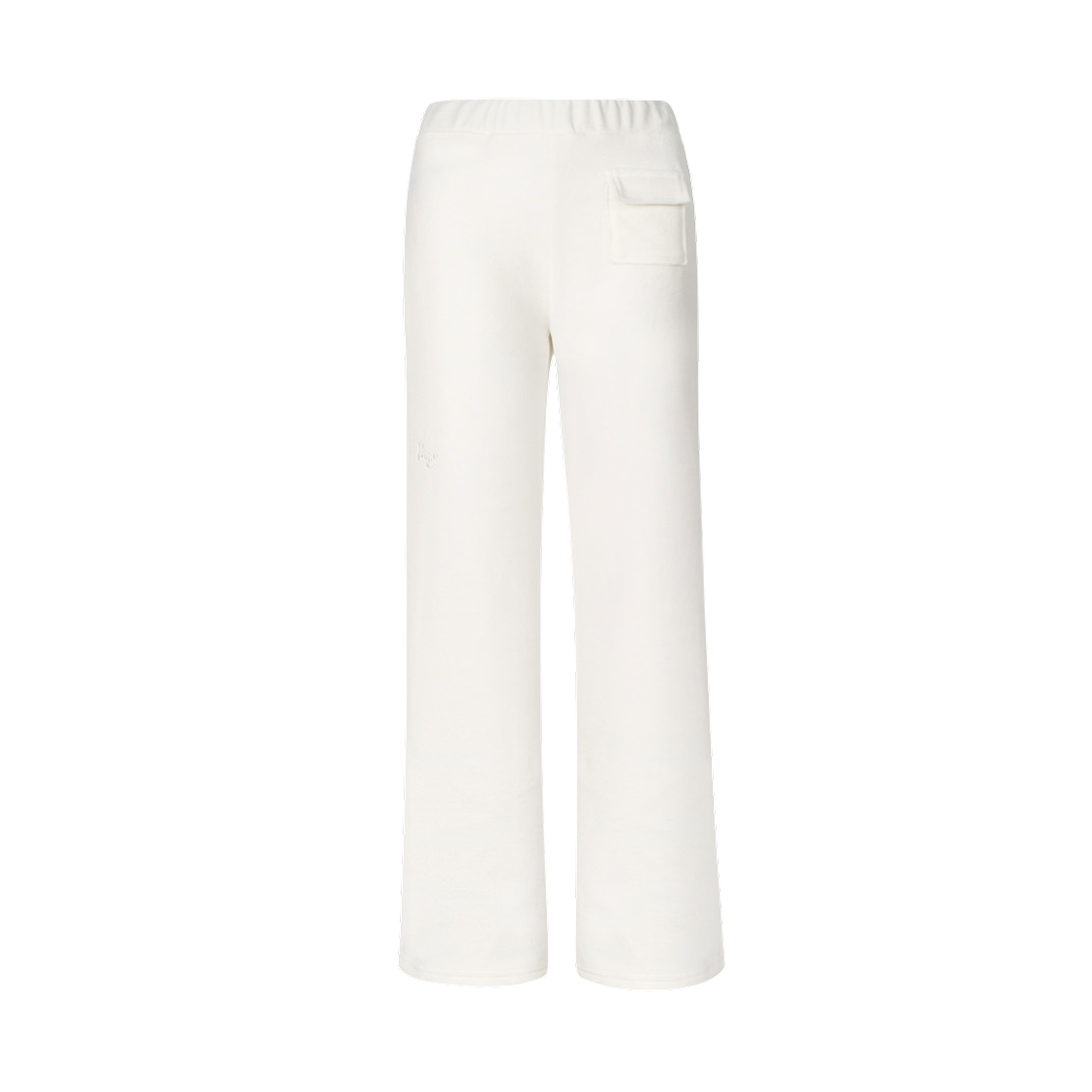 (W) 아이당 클럽 퍼 벨벳 팬츠 화이트((W) Idang Club Fur Velvet Pants White)