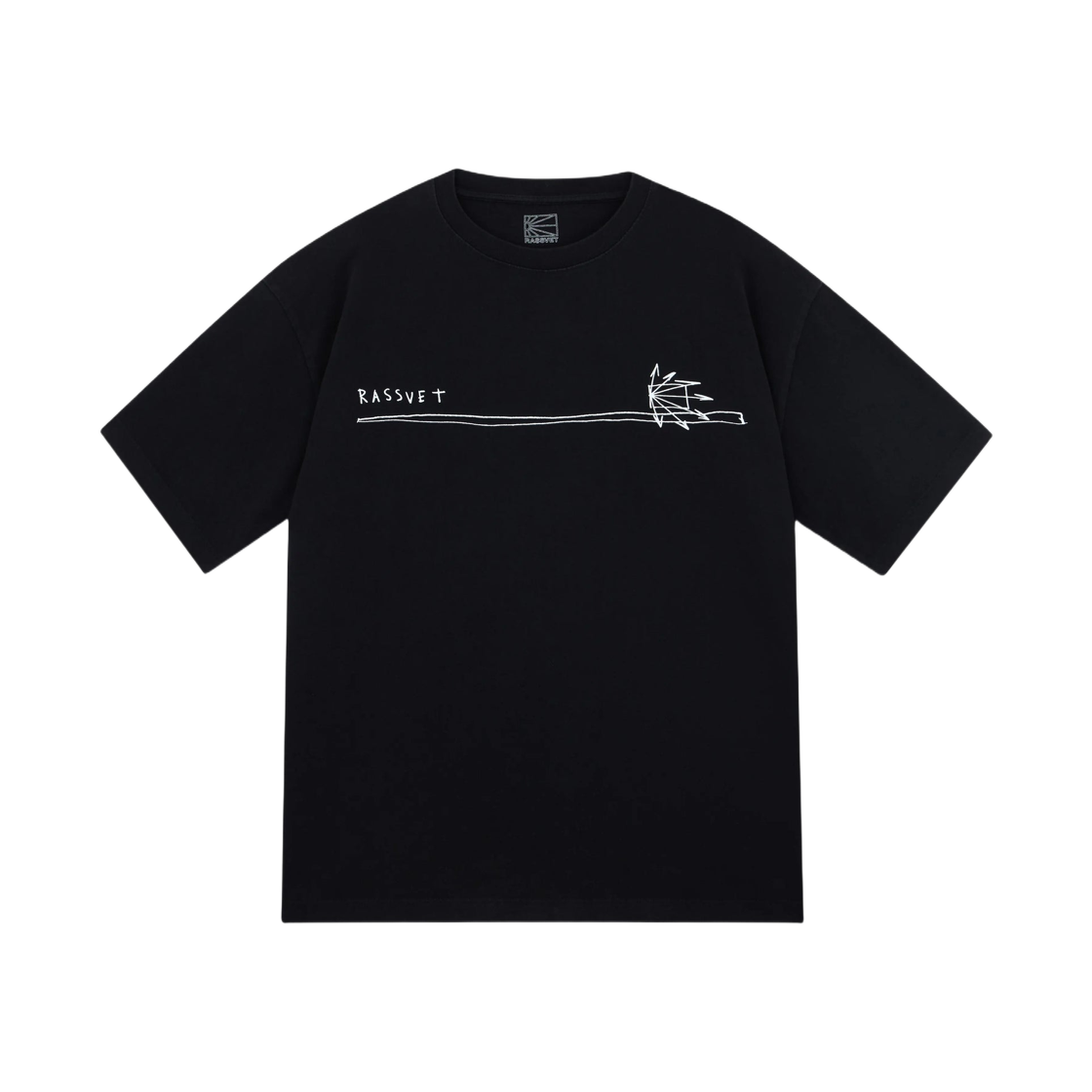 라스벳 락 솔리드 티셔츠 블랙(Rassvet Rock Solid T-Shirt Black)