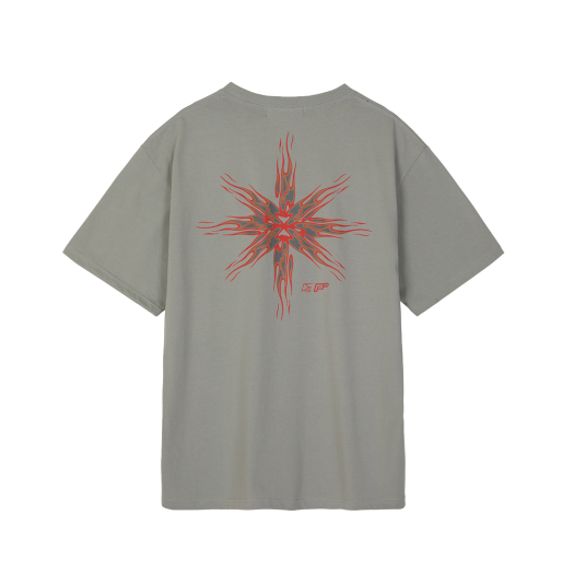 PCS25GXSS008 Peaches. Flame Logo S/S Tee Light Khaki