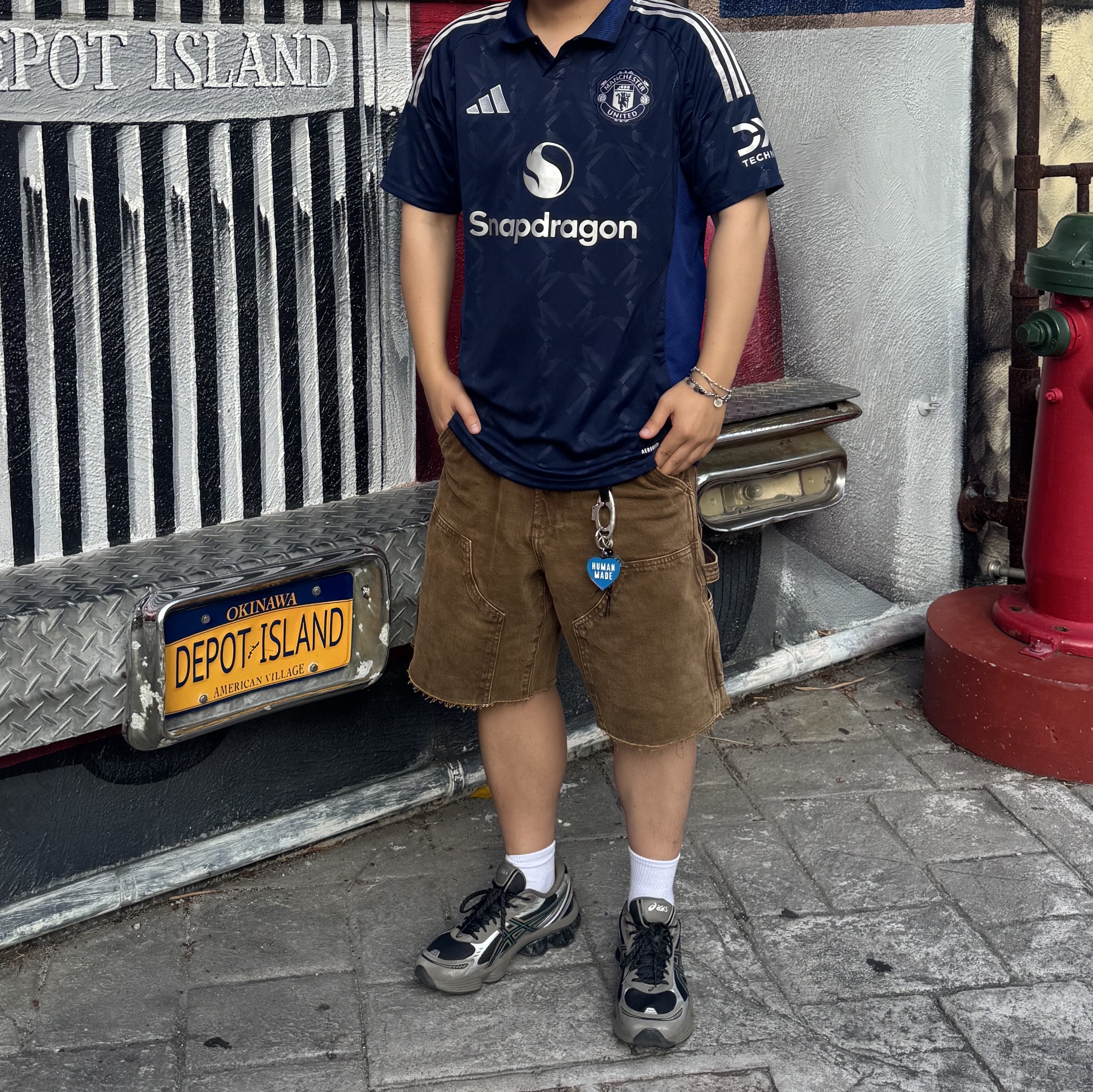 Adidas Manchester United 2024/25 Away Jersey Night Indigo - KR Sizing (Non Marking Ver.), Millo Archive Object Unit Carabiner Silver 착용 스타일 - 1