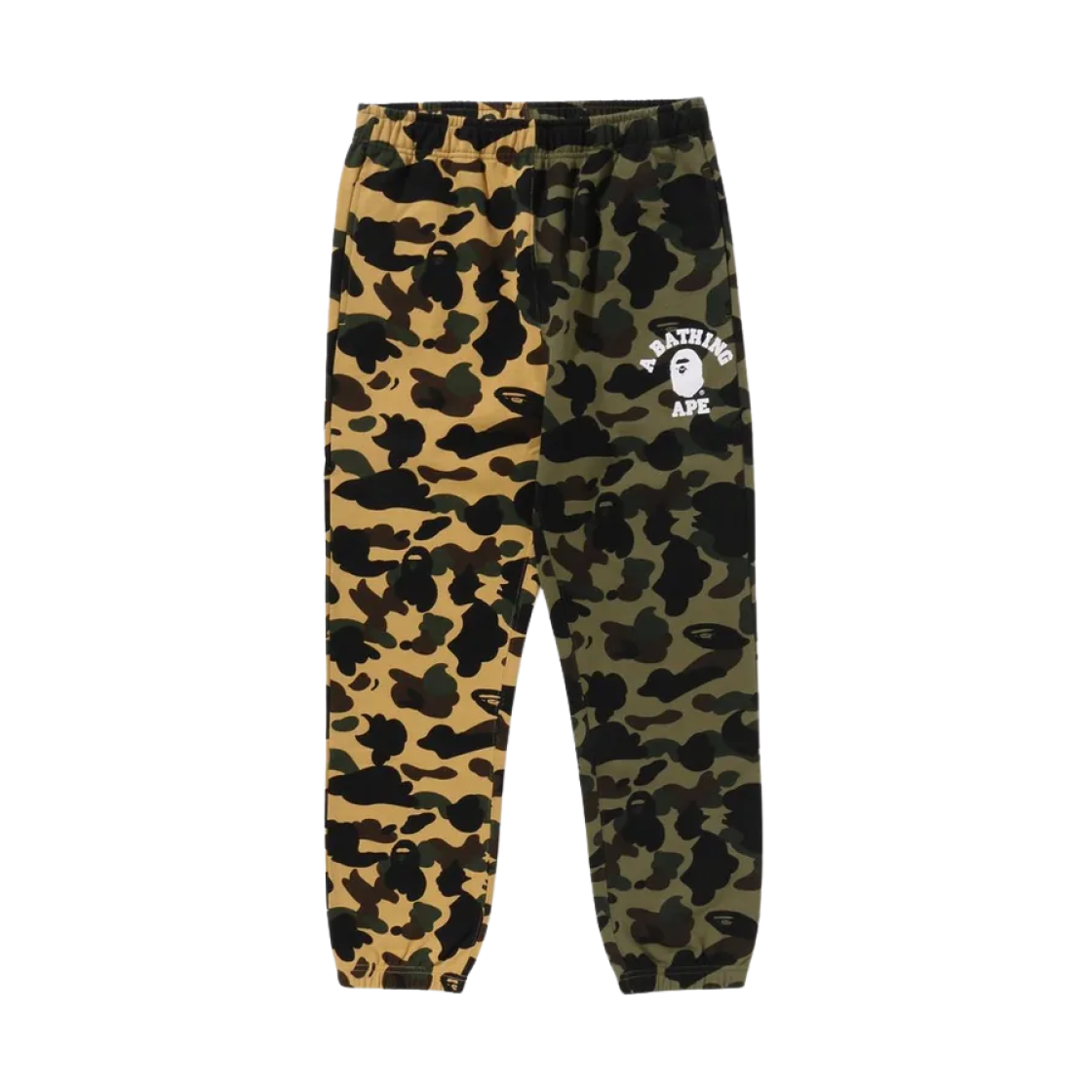 1L30-152-008 BAPE 1st Camo Separate Regular Fit Sweat Pants Green
