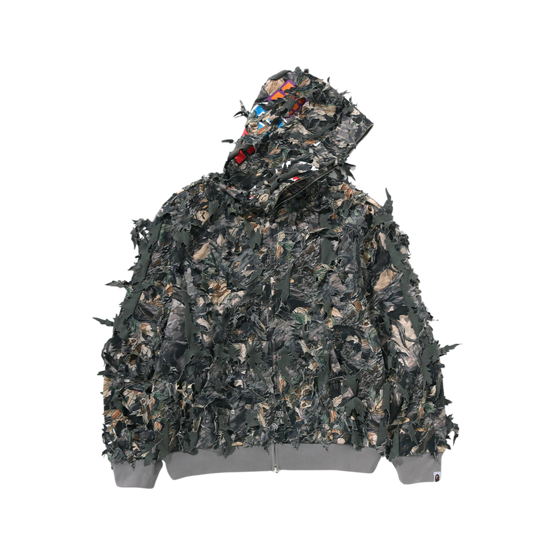 TREE EDGE CAMO LASER CUT CROPPED HOODIE