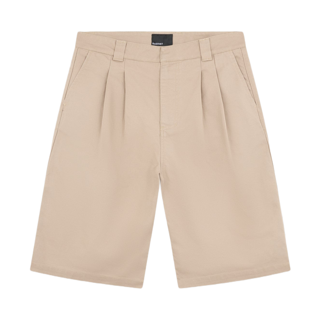 라스벳 플리티드 롱 쇼츠 베이지(Rassvet Pleated Long Short Beige)
