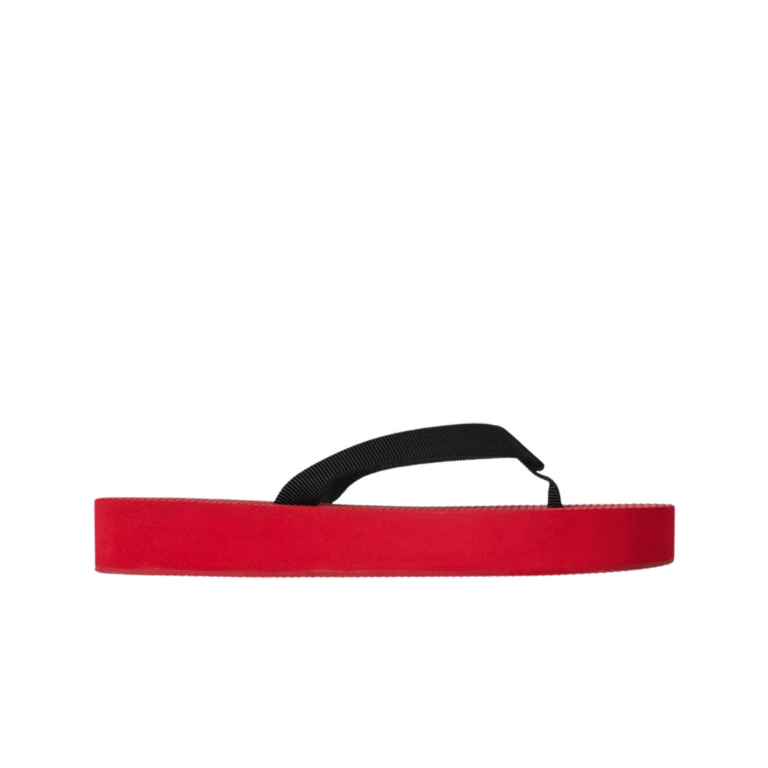 F1586GROSCR (W) The Row Dune Rubber Platform Sandal Scarlet