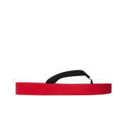 (W) The Row Dune Rubber Platform Sandal Scarlet