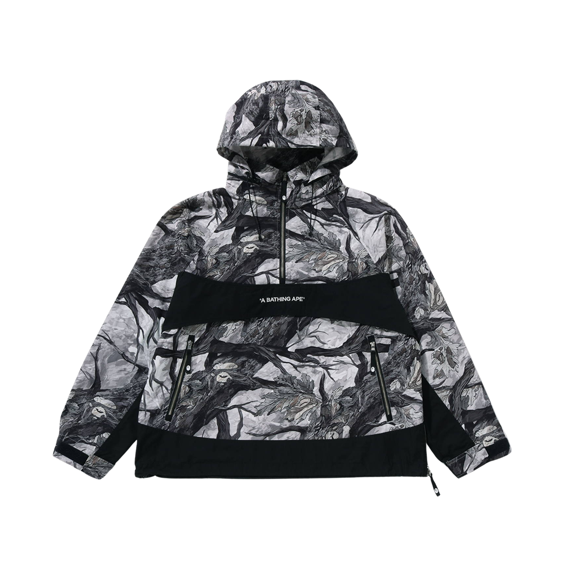 - BAPE Tree Edge Camo Anorak Jacket White