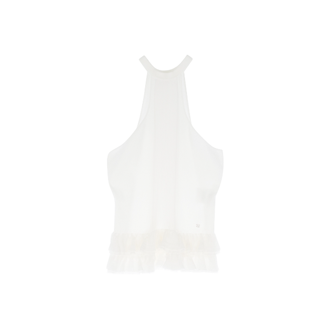 샤넬 24SS 홀터넥 탑 36 화이트(Chanel 24SS Halter Neck Top 36 White) - 1