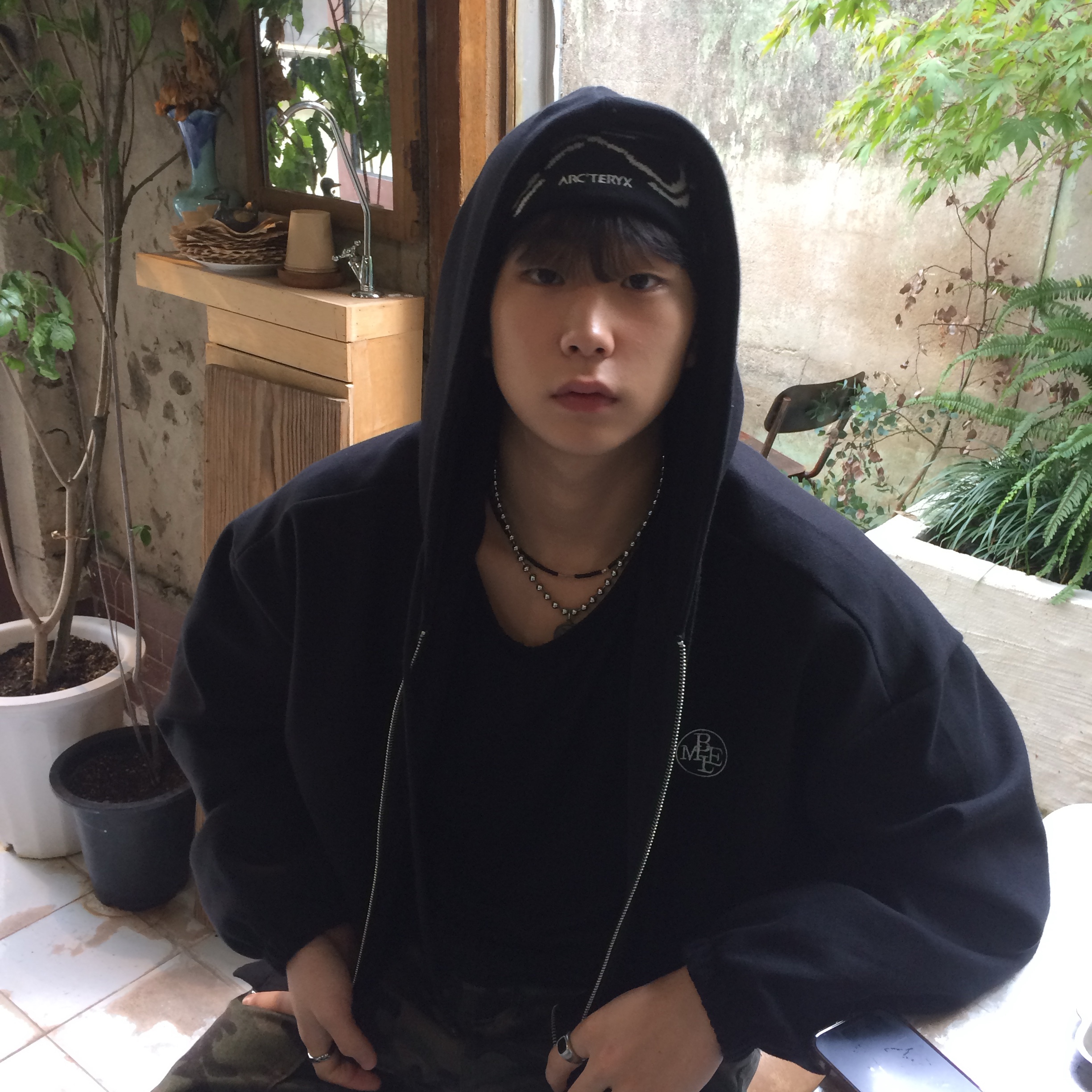 Arc'teryx Bird Head Toque Orca 착용 스타일 - 2