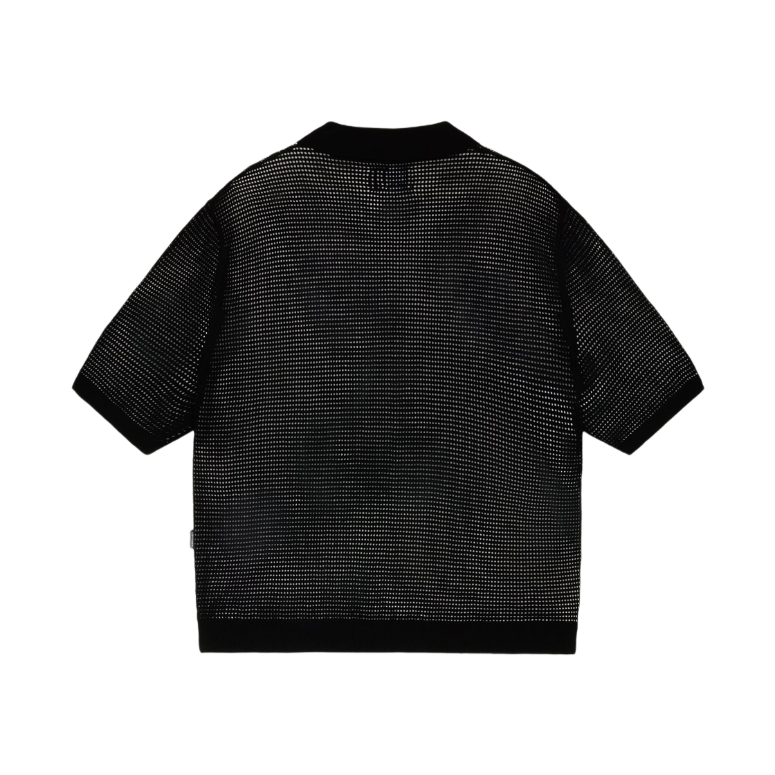 라스벳 루즈 니트 로고 SS 폴로 블랙(Rassvet Loose Knit Logo SS Polo Black) - 2